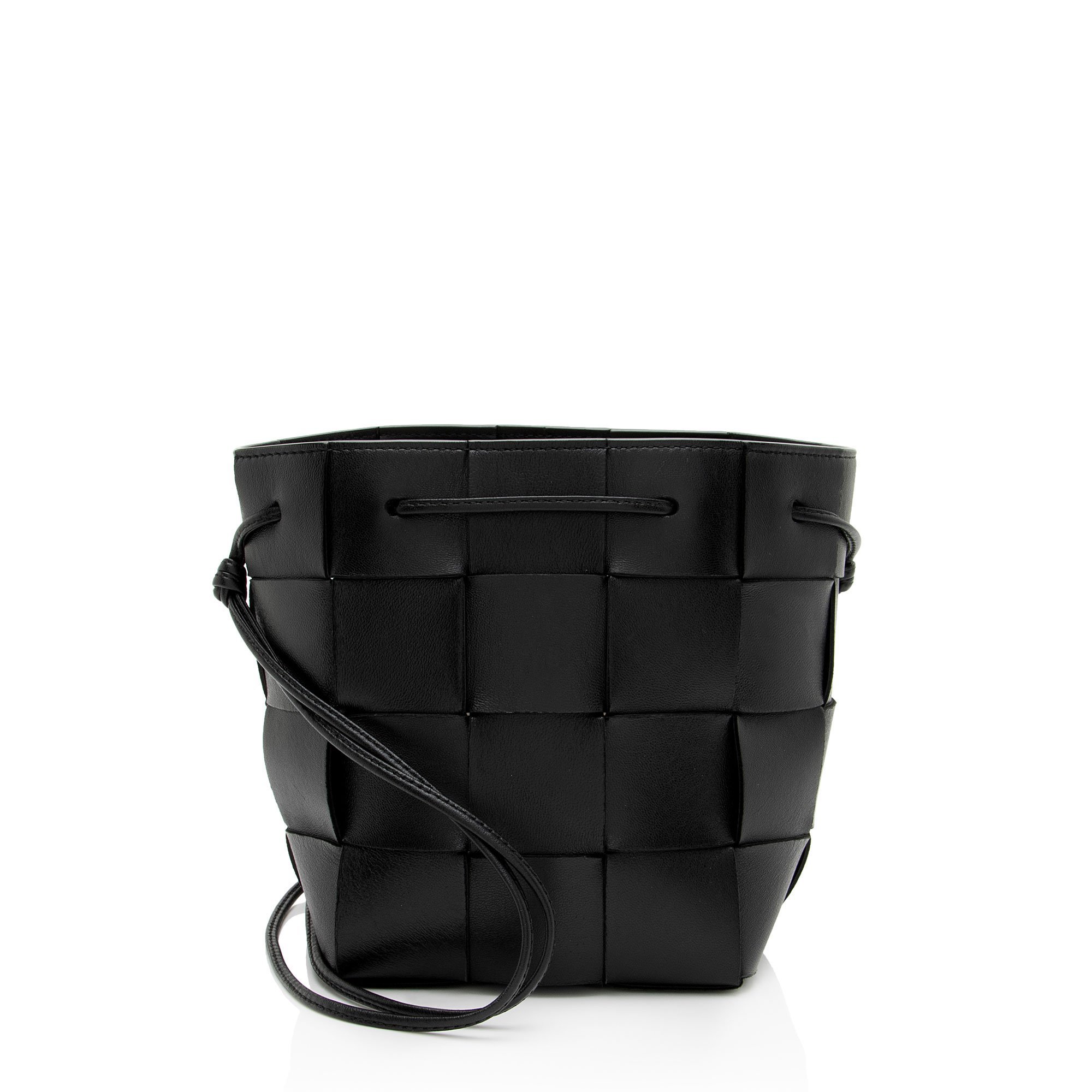 Cassette leather handbag