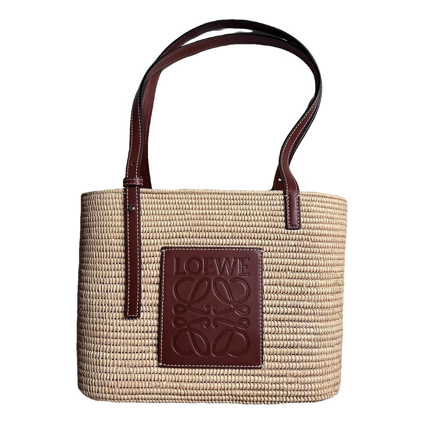 Loewe Square Basket leather handbag