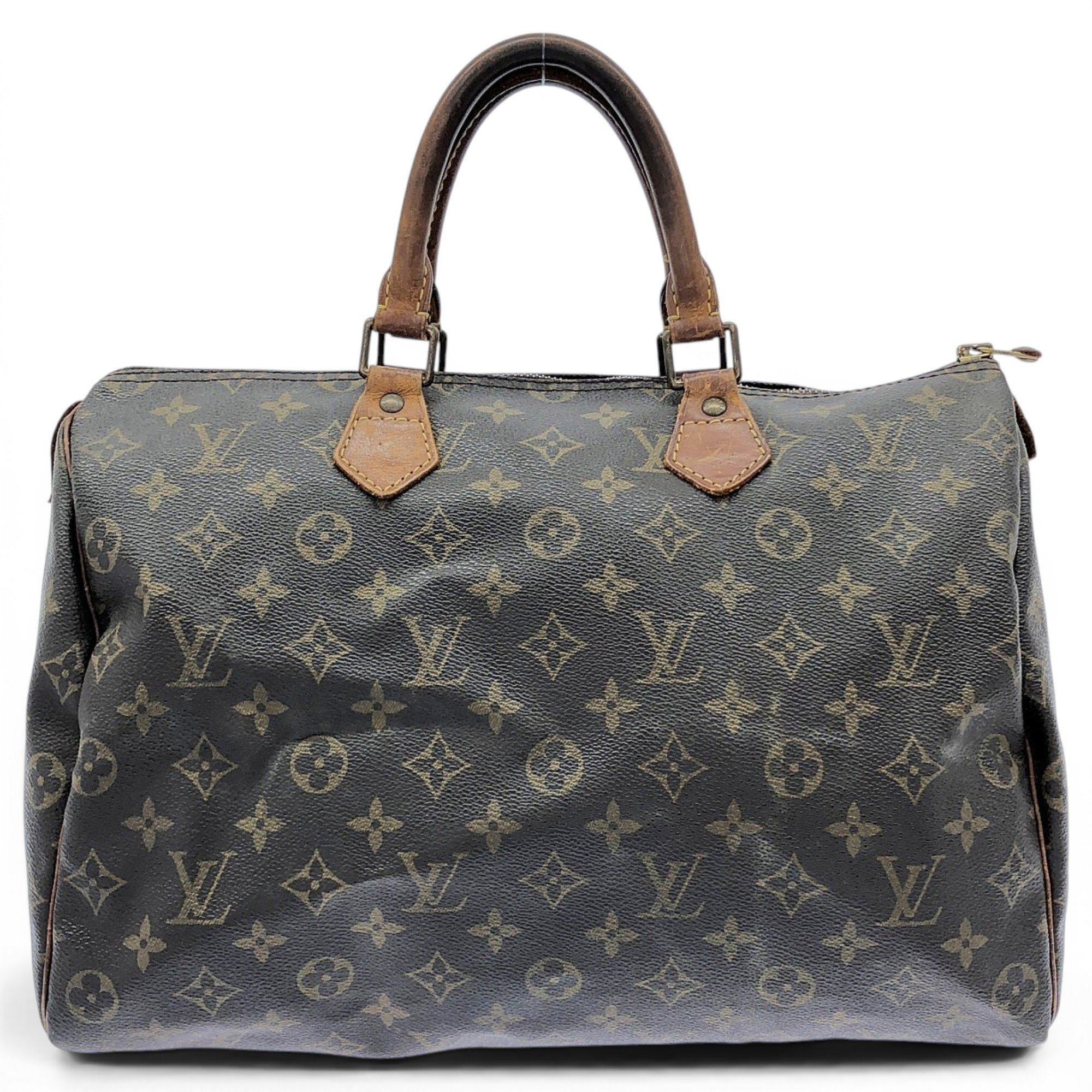 Speedy leather handbag