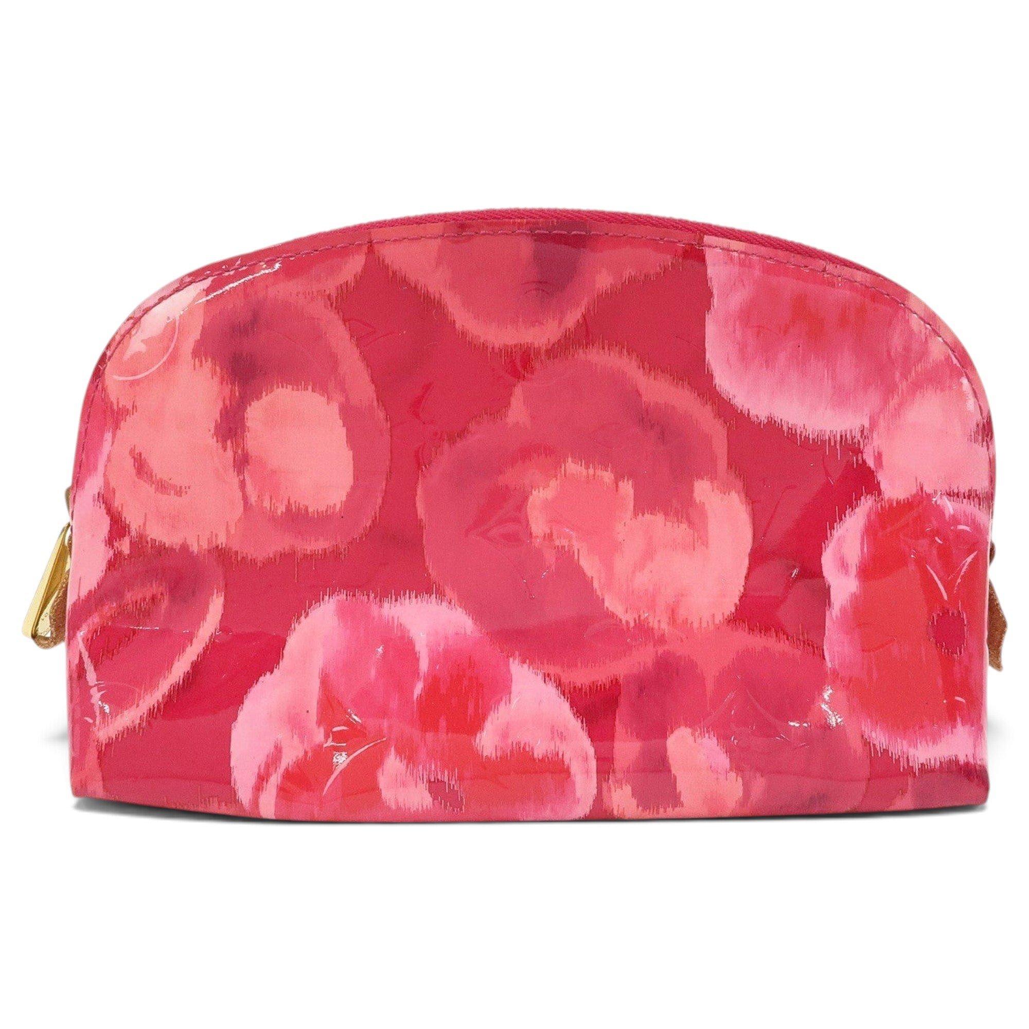 Patent leather vanity case