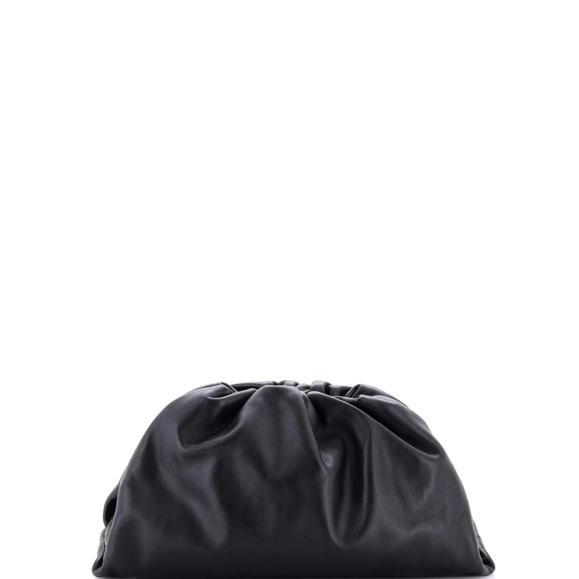 Leather clutch bag