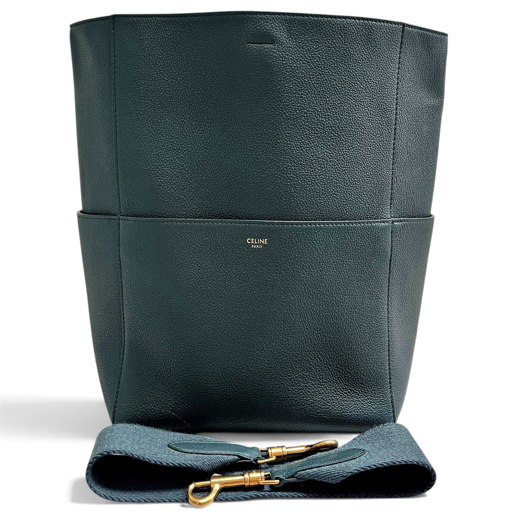 Seau Sangle leather handbag