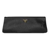 Leather clutch bag