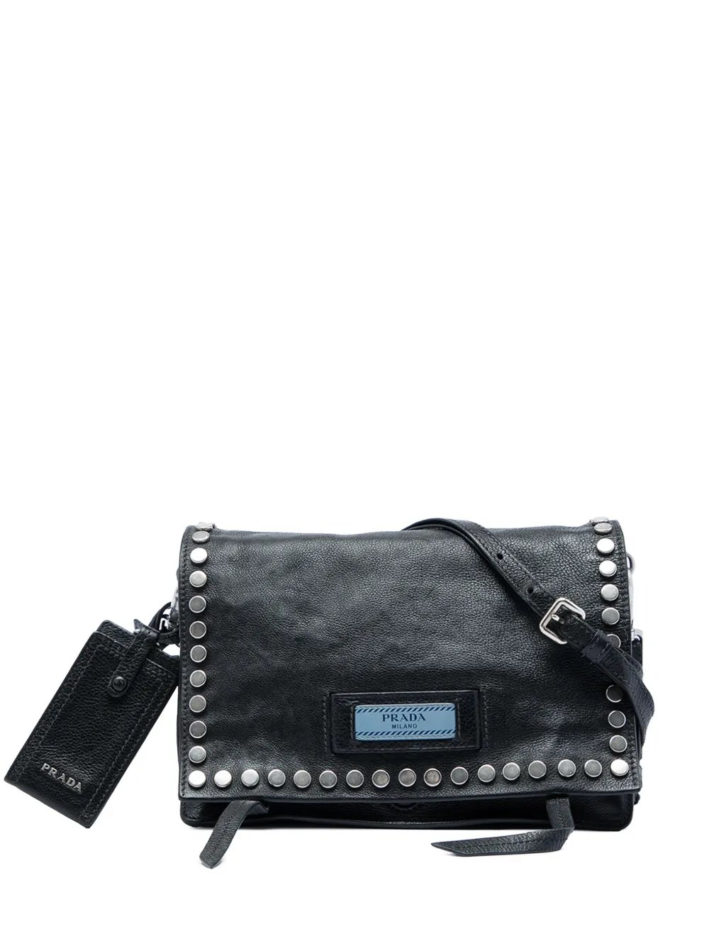 2000-2013 Glace Calf Studded Etiquette Flap satchel