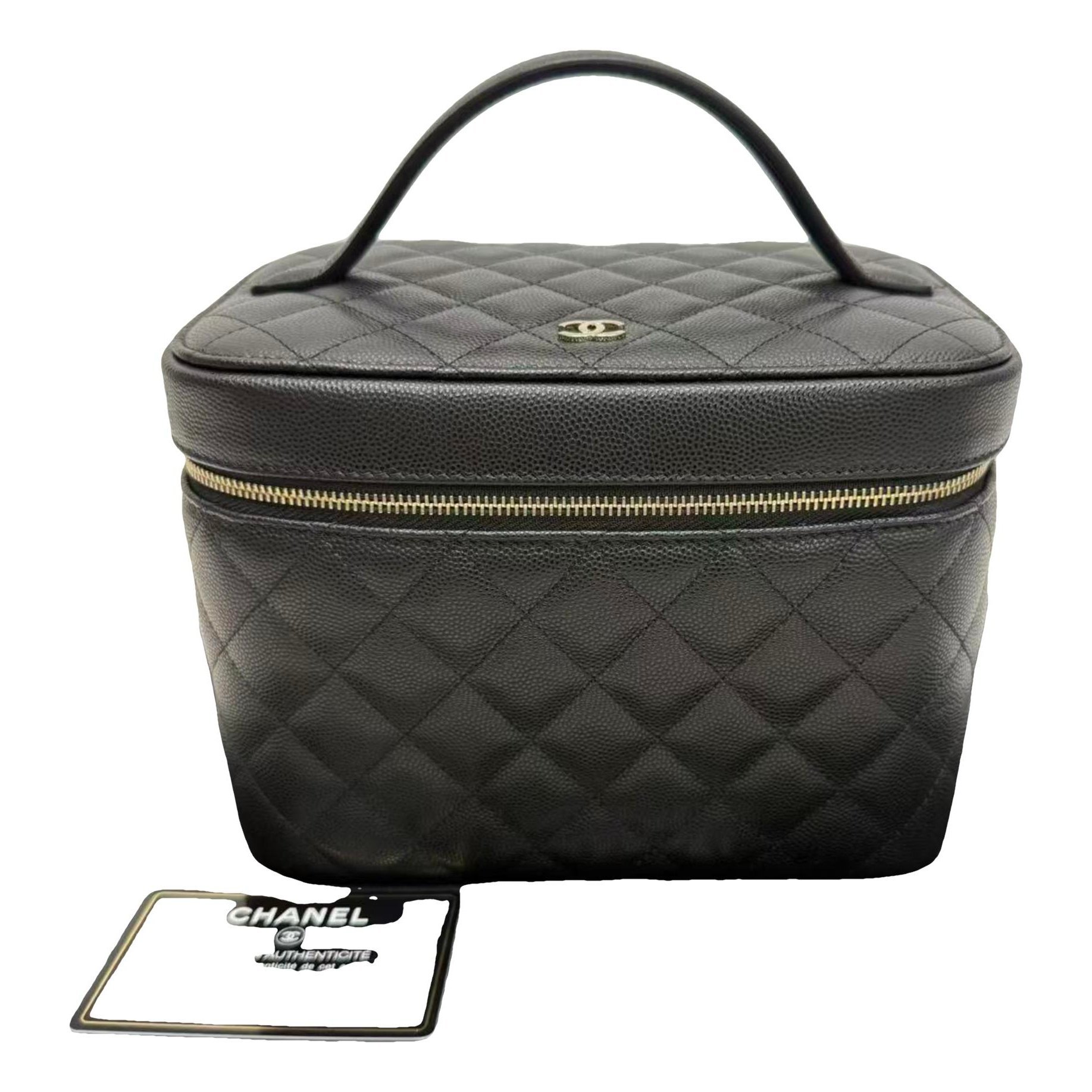 Trendy CC Vanity leather handbag