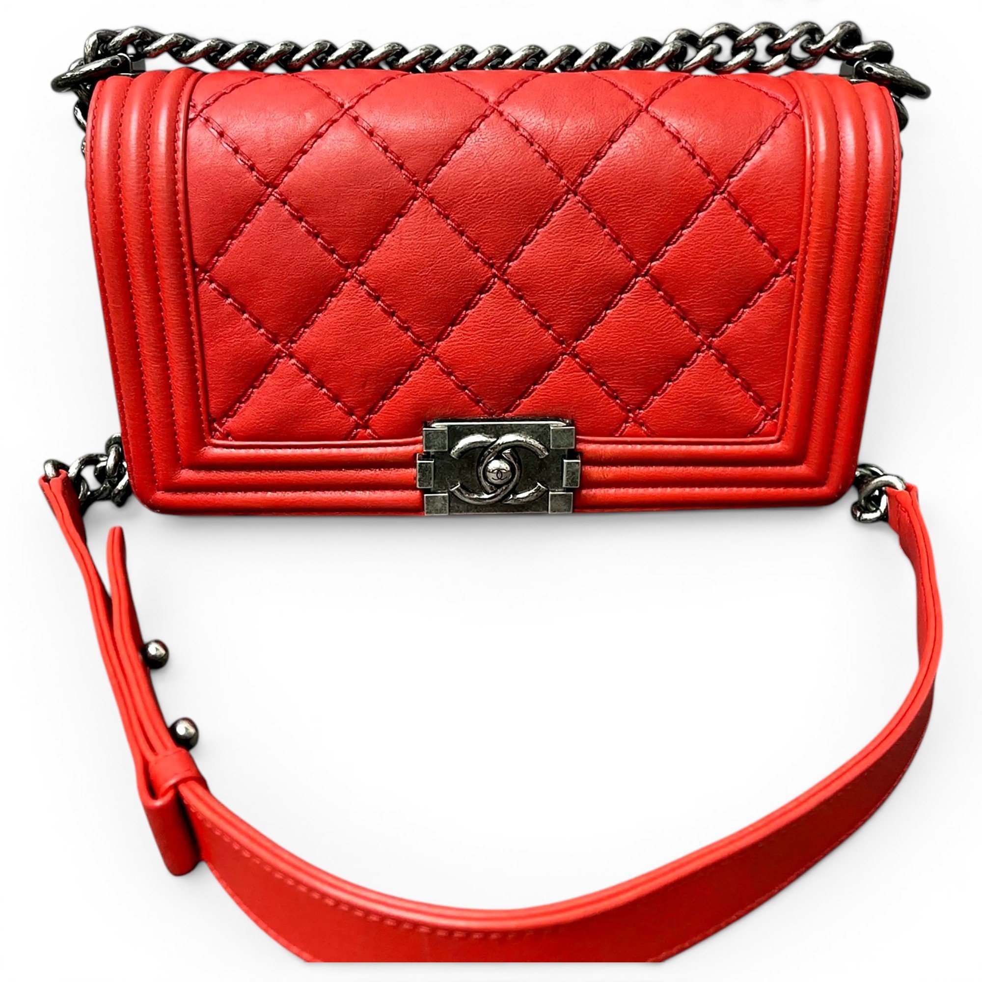 Boy leather crossbody bag