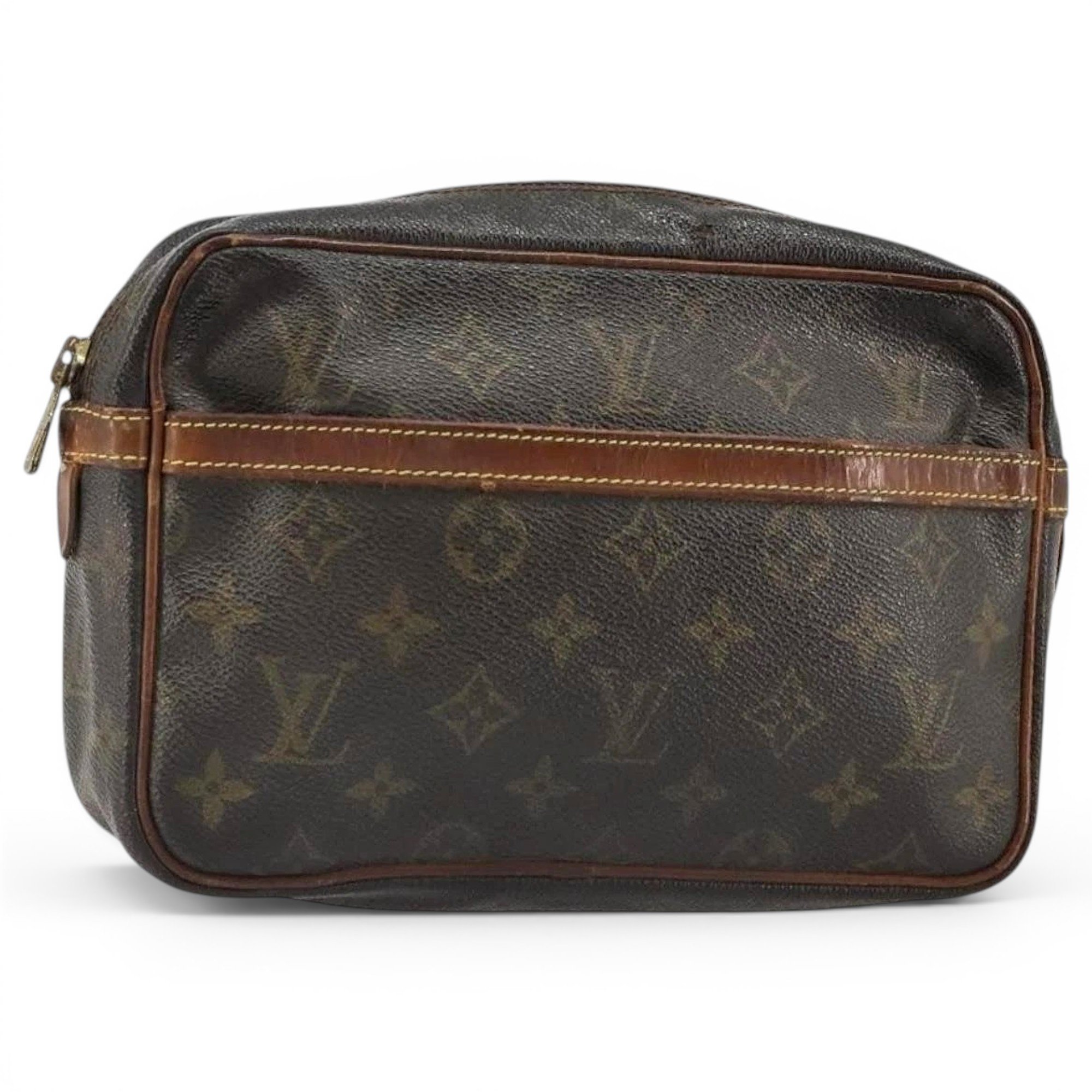 Leather clutch bag