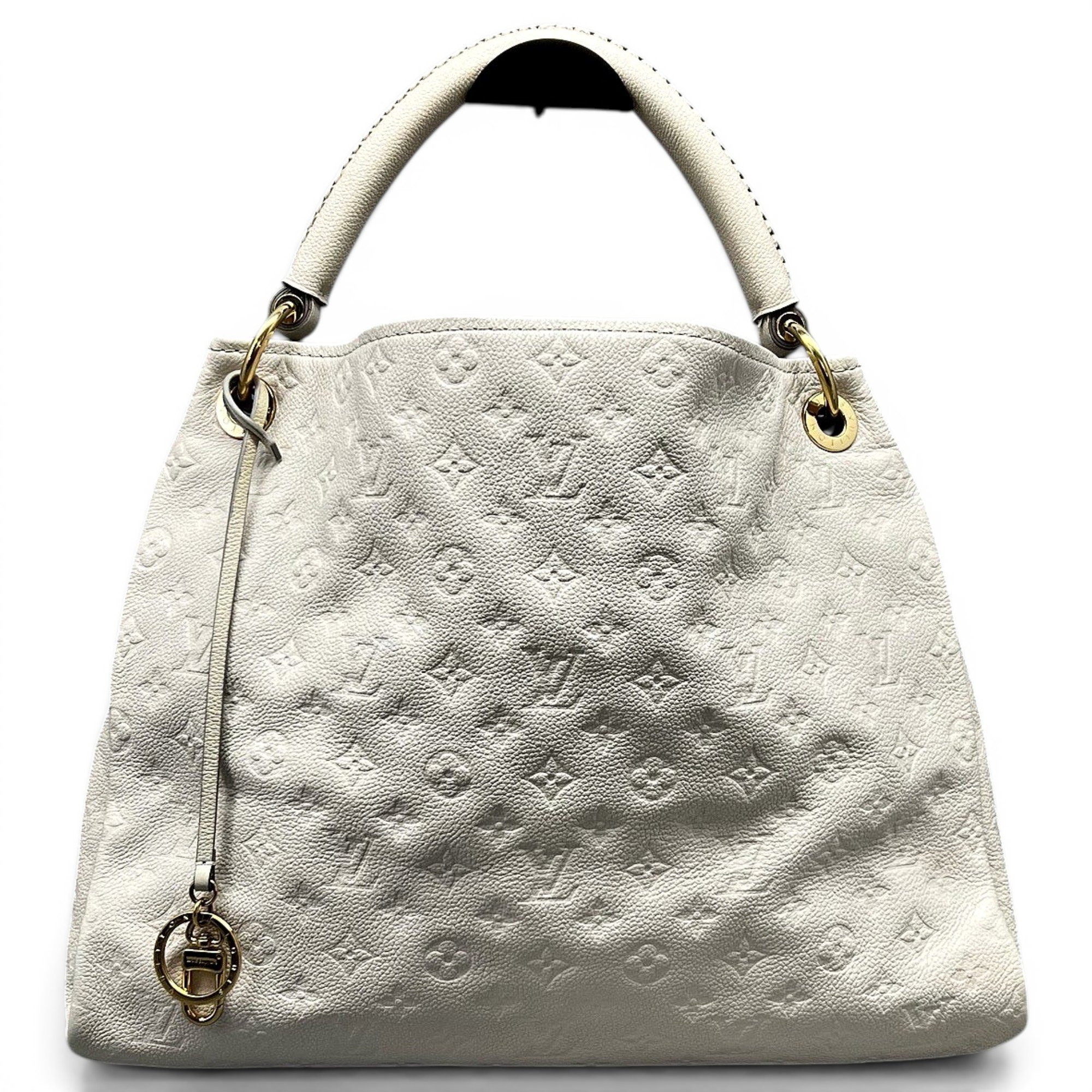 Artsy leather handbag