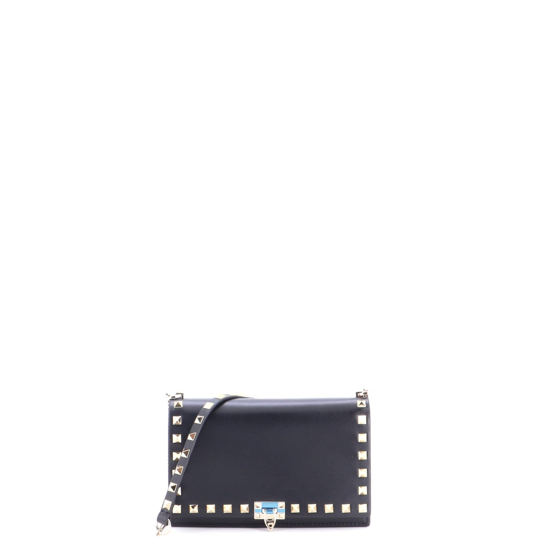 Rockstud Flap Shoulder Bag Leather Mini