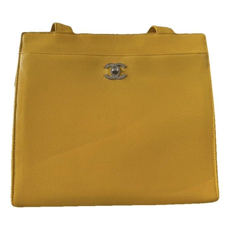 Leather tote