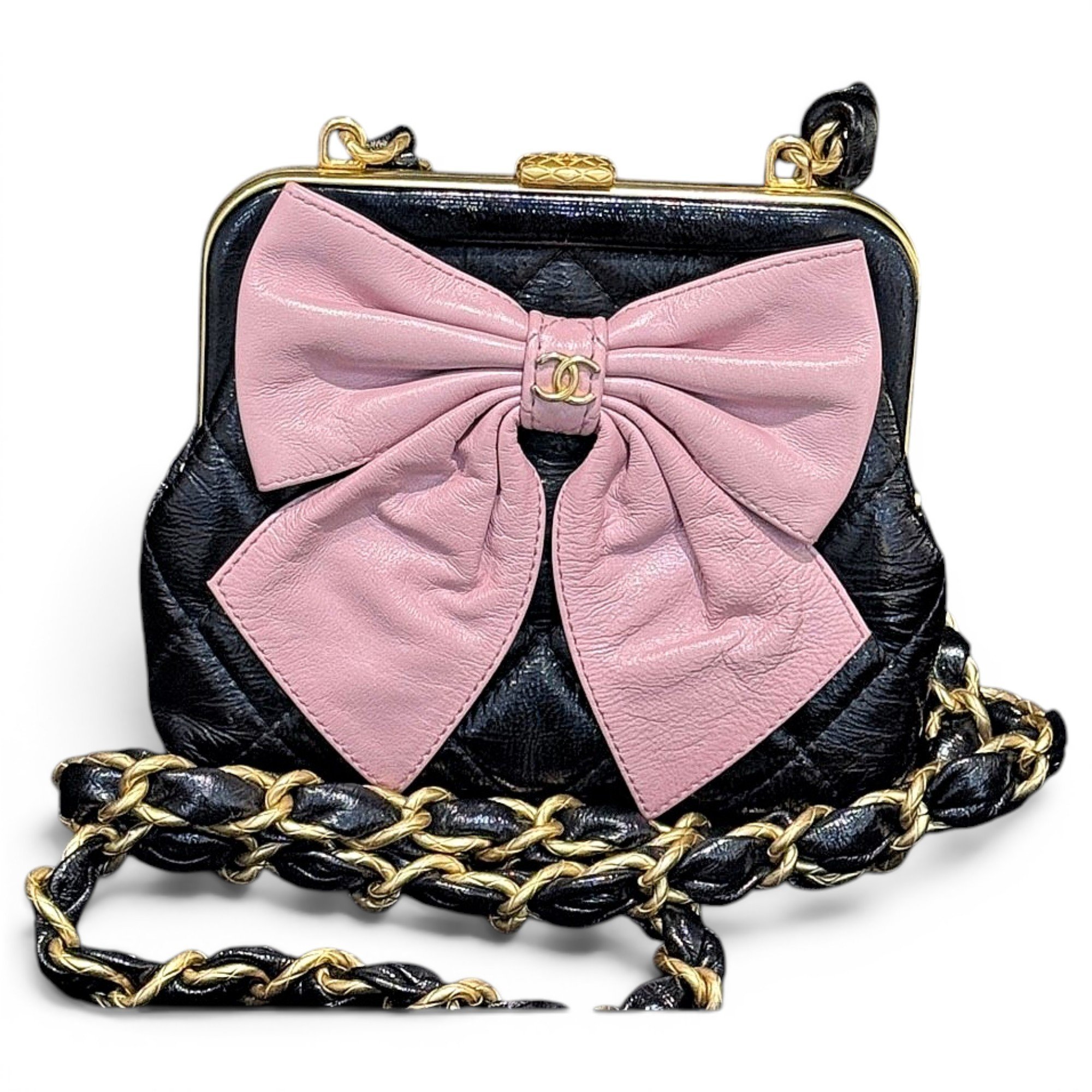 Trendy CC Vanity patent leather handbag