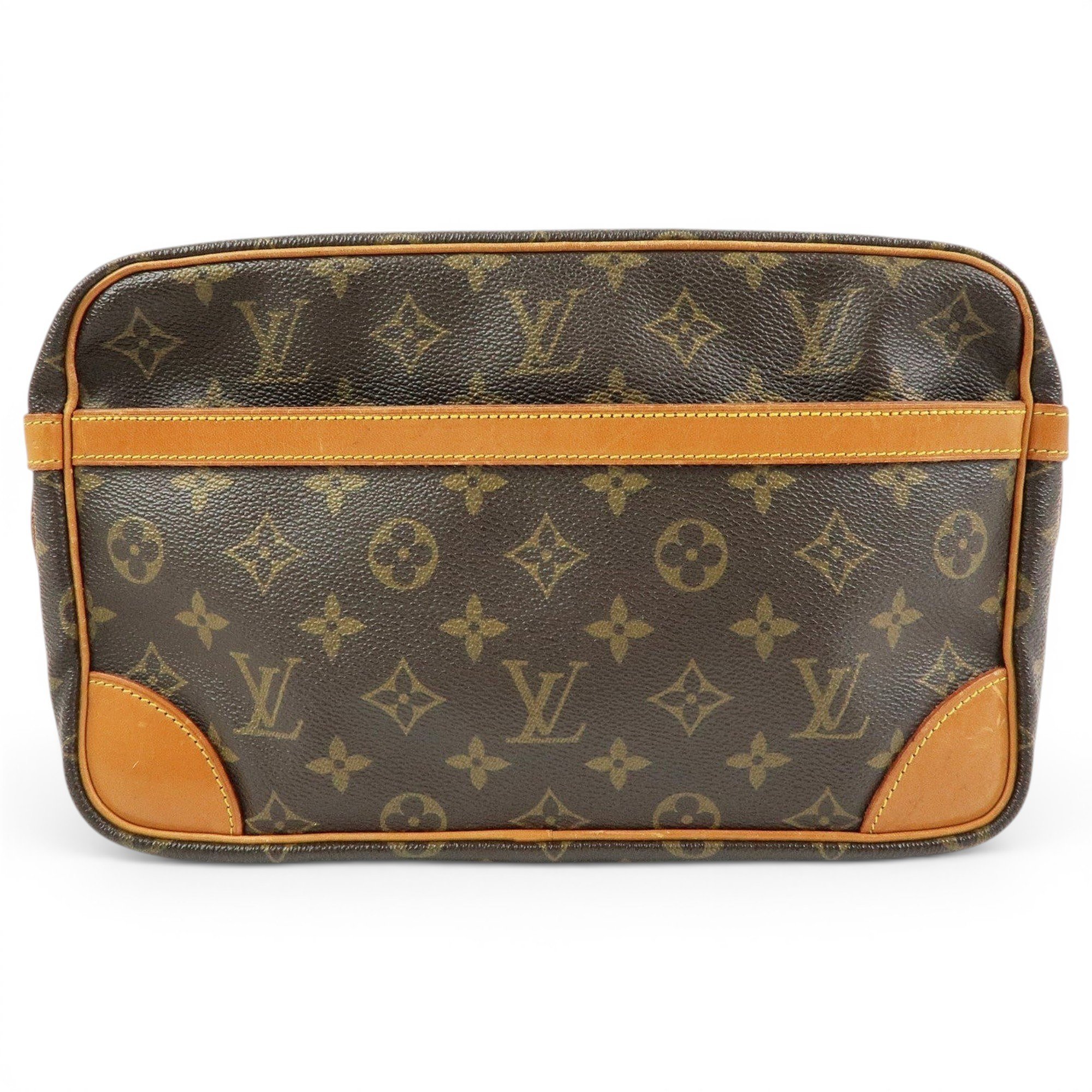 Leather clutch bag