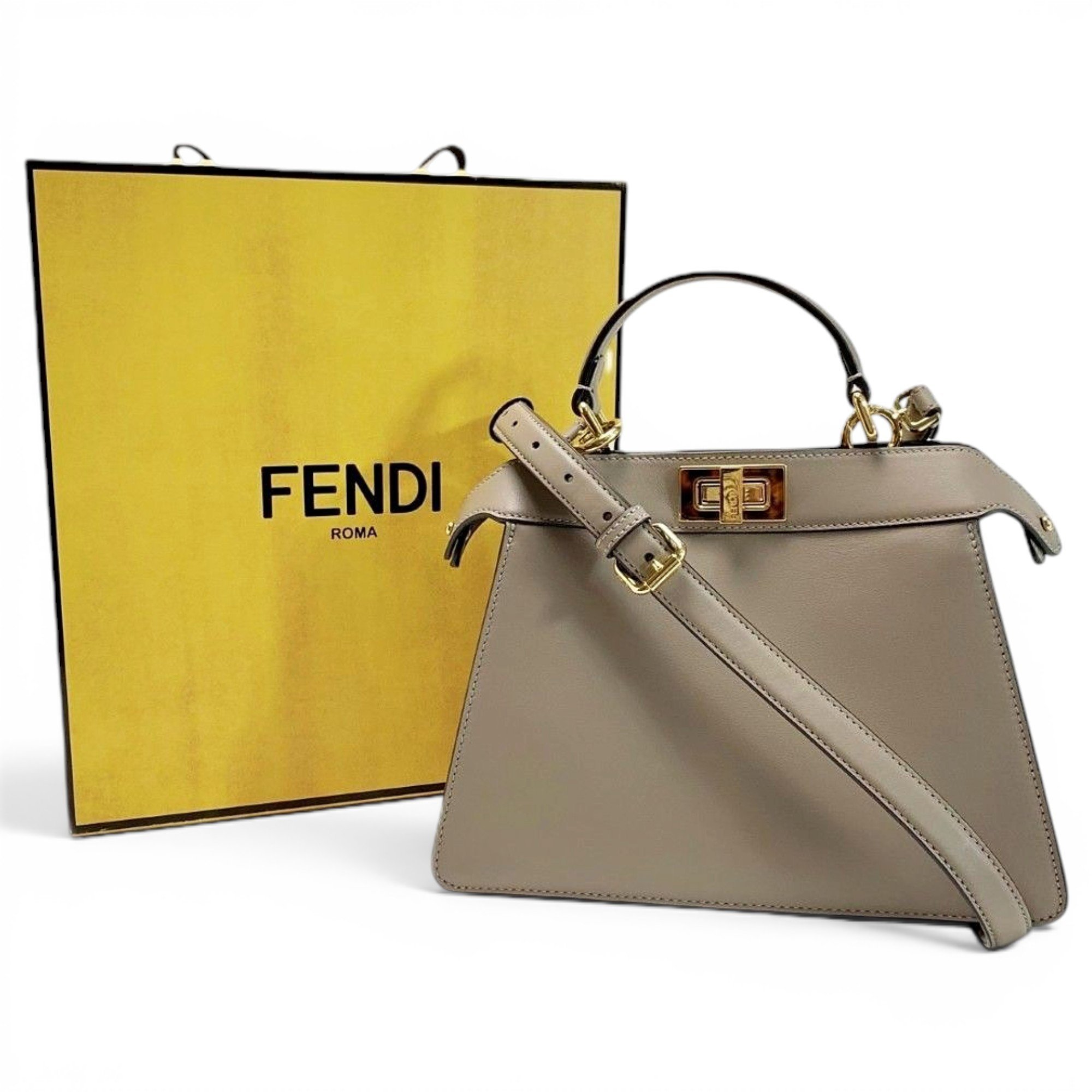 Peekaboo leather handbag