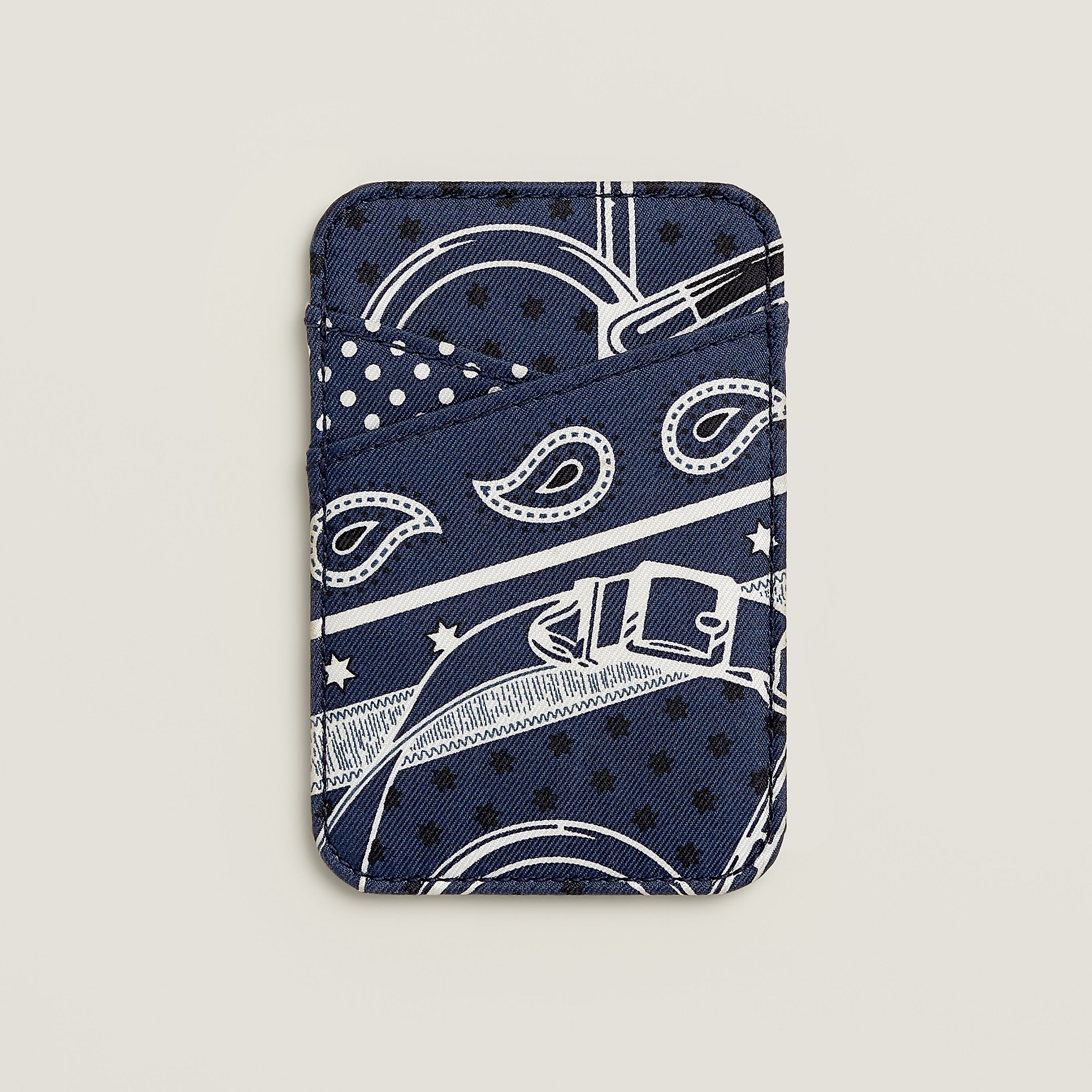 "Bandana Eperon d'Or" MagSafe card holder