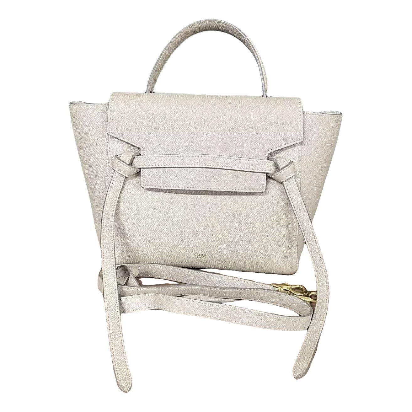 Belt leather handbag