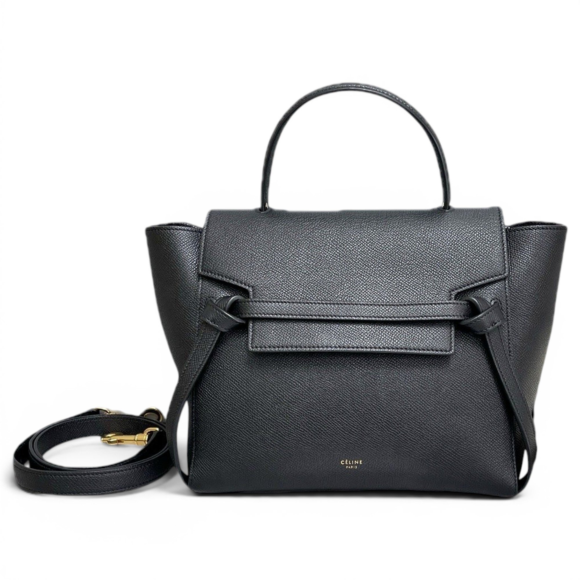 Belt leather handbag