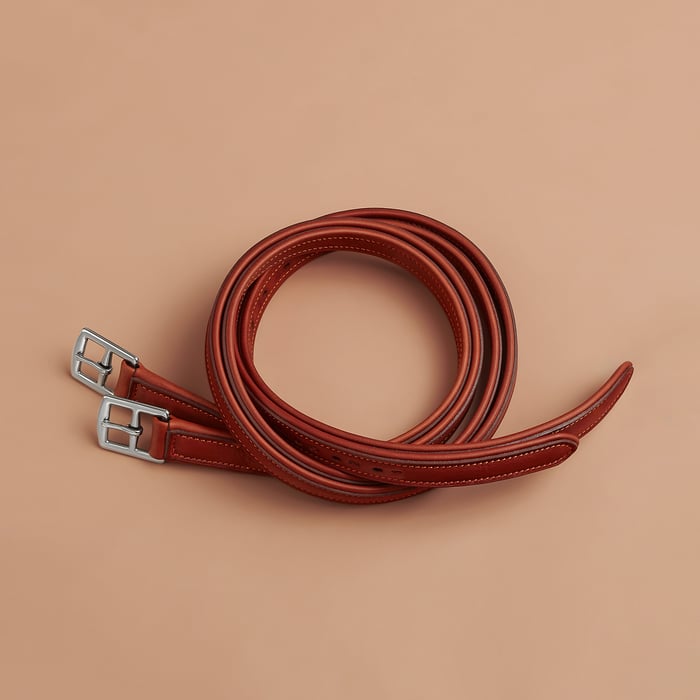 Lined stirrup leathers