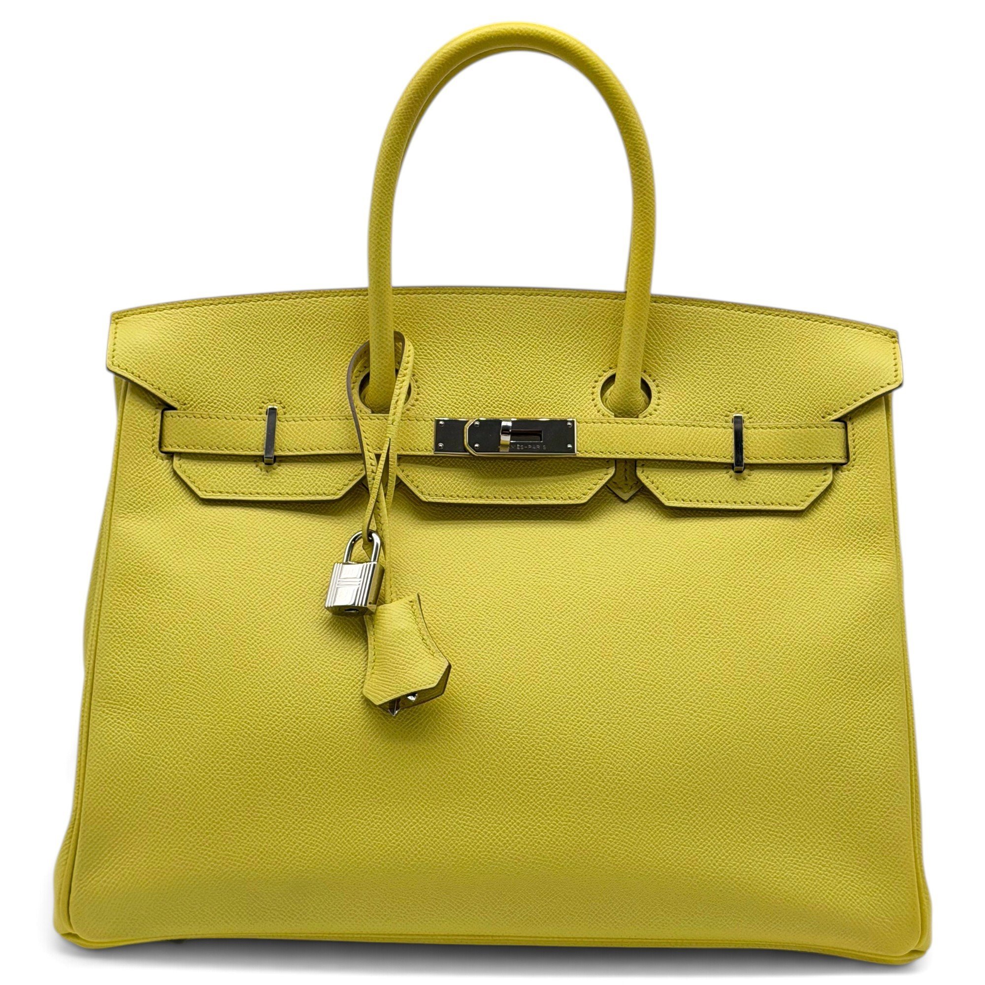 Birkin 35 leather handbag