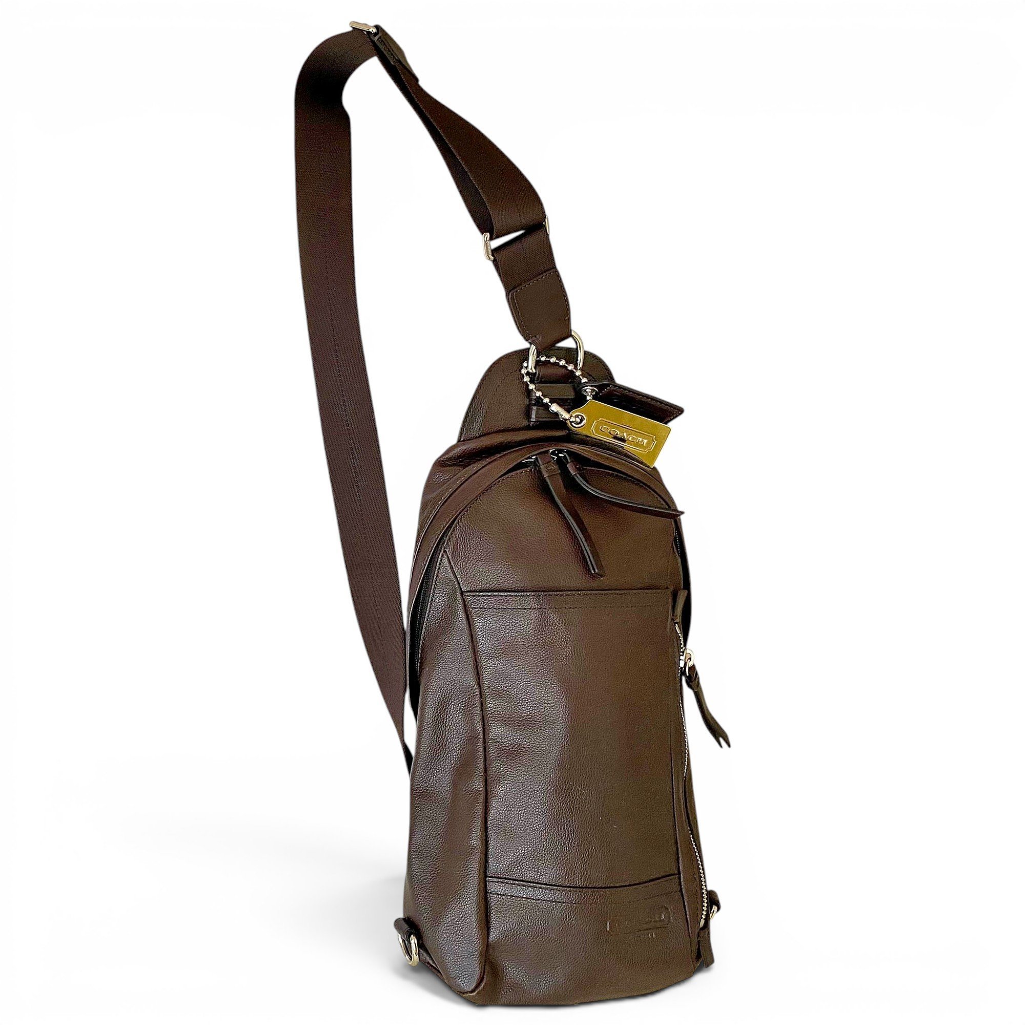 Leather backpack