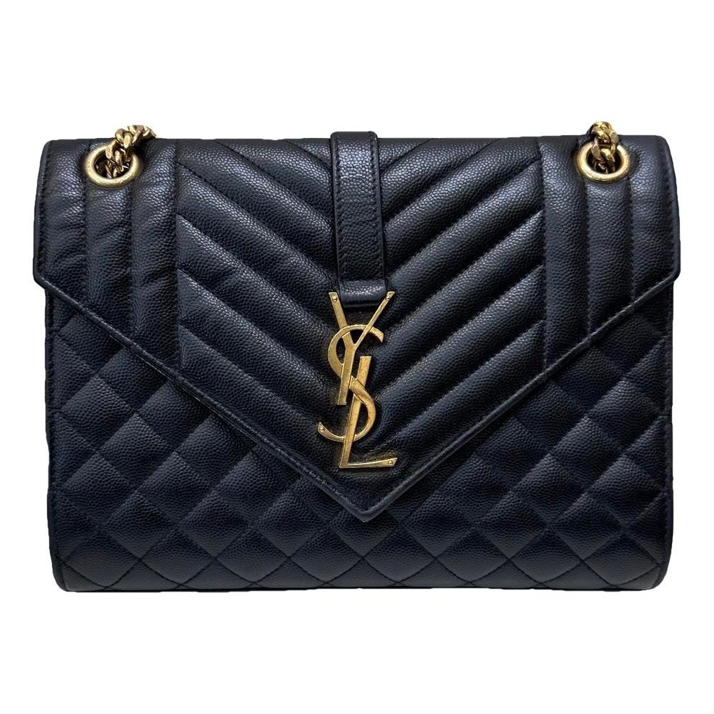 Envelope leather handbag
