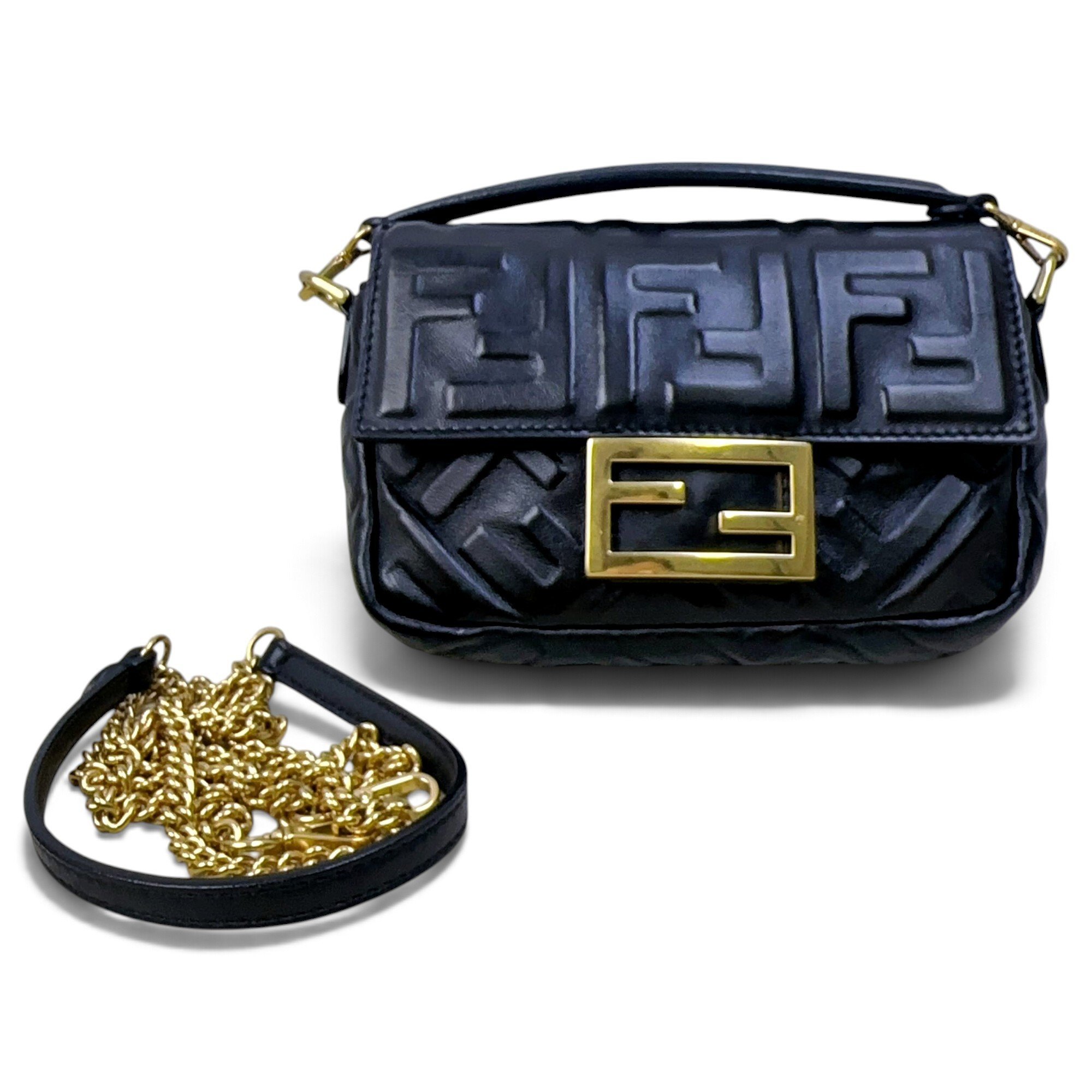 Baguette leather handbag