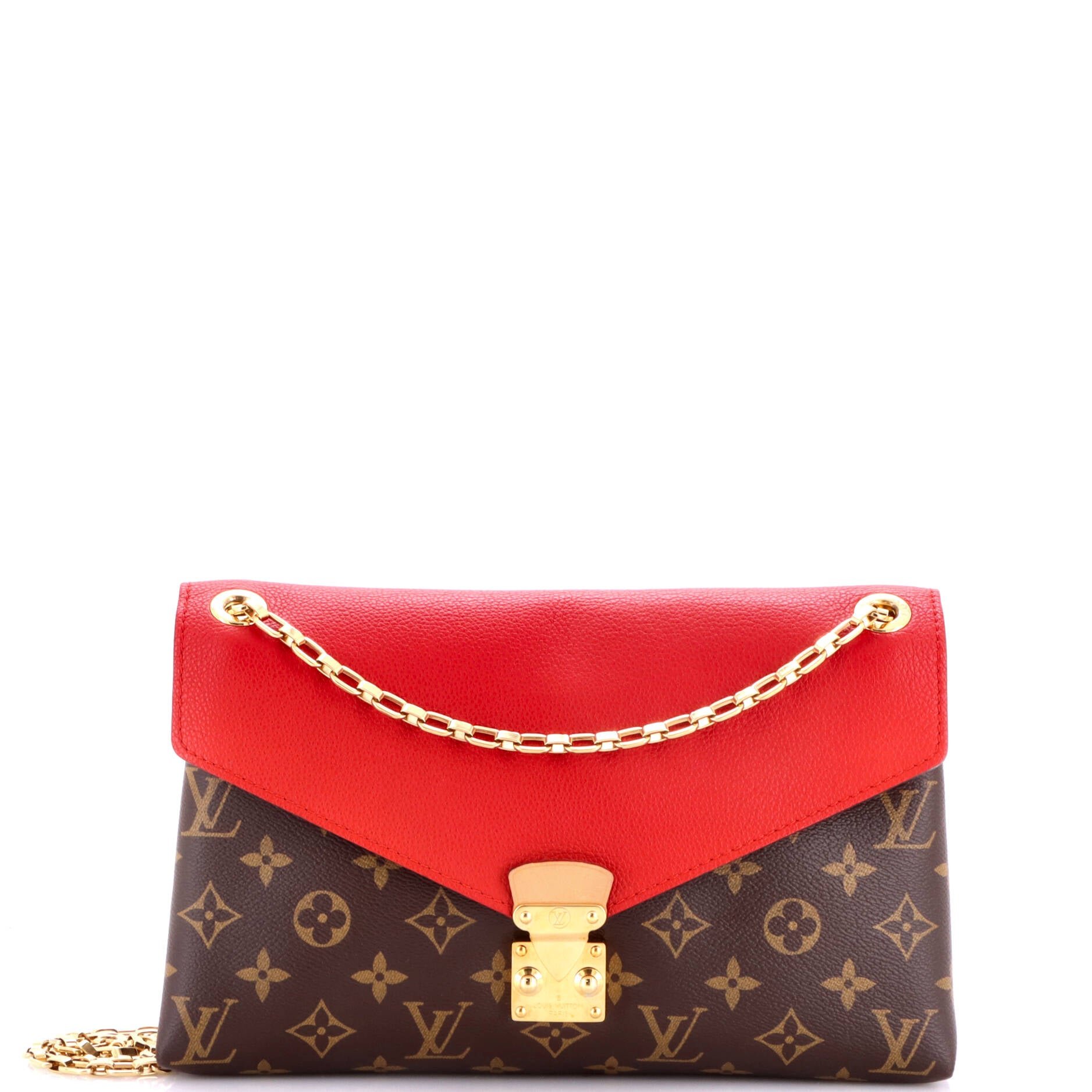 Pallas Chain Shoulder Bag Monogram Canvas and Calfskin
