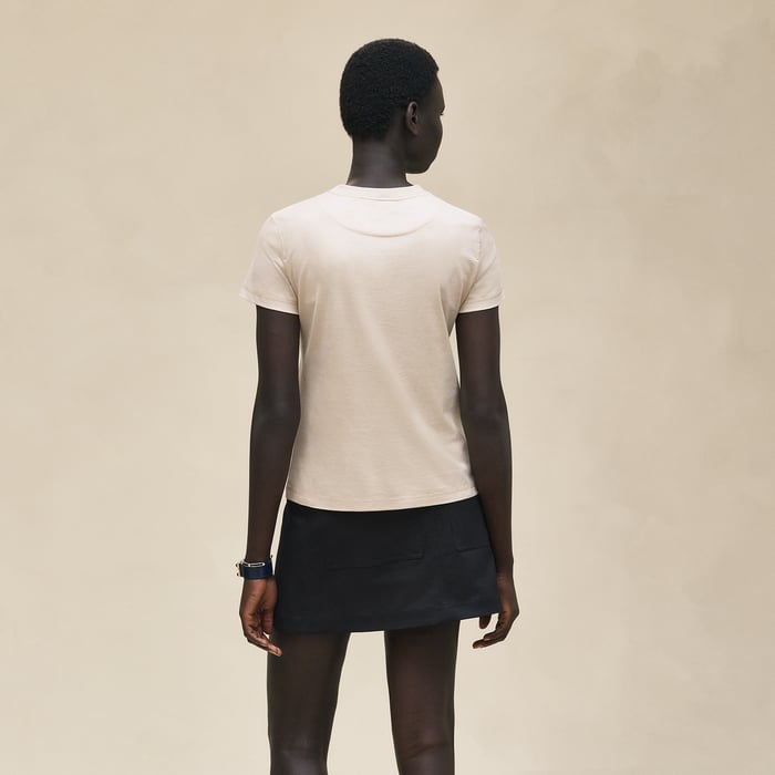 Beige Pierre d'Istrie Embroidered Pocket T-shirt