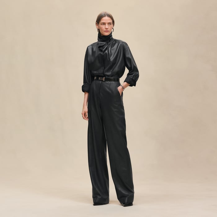 Gris Ardoise Wide Pants