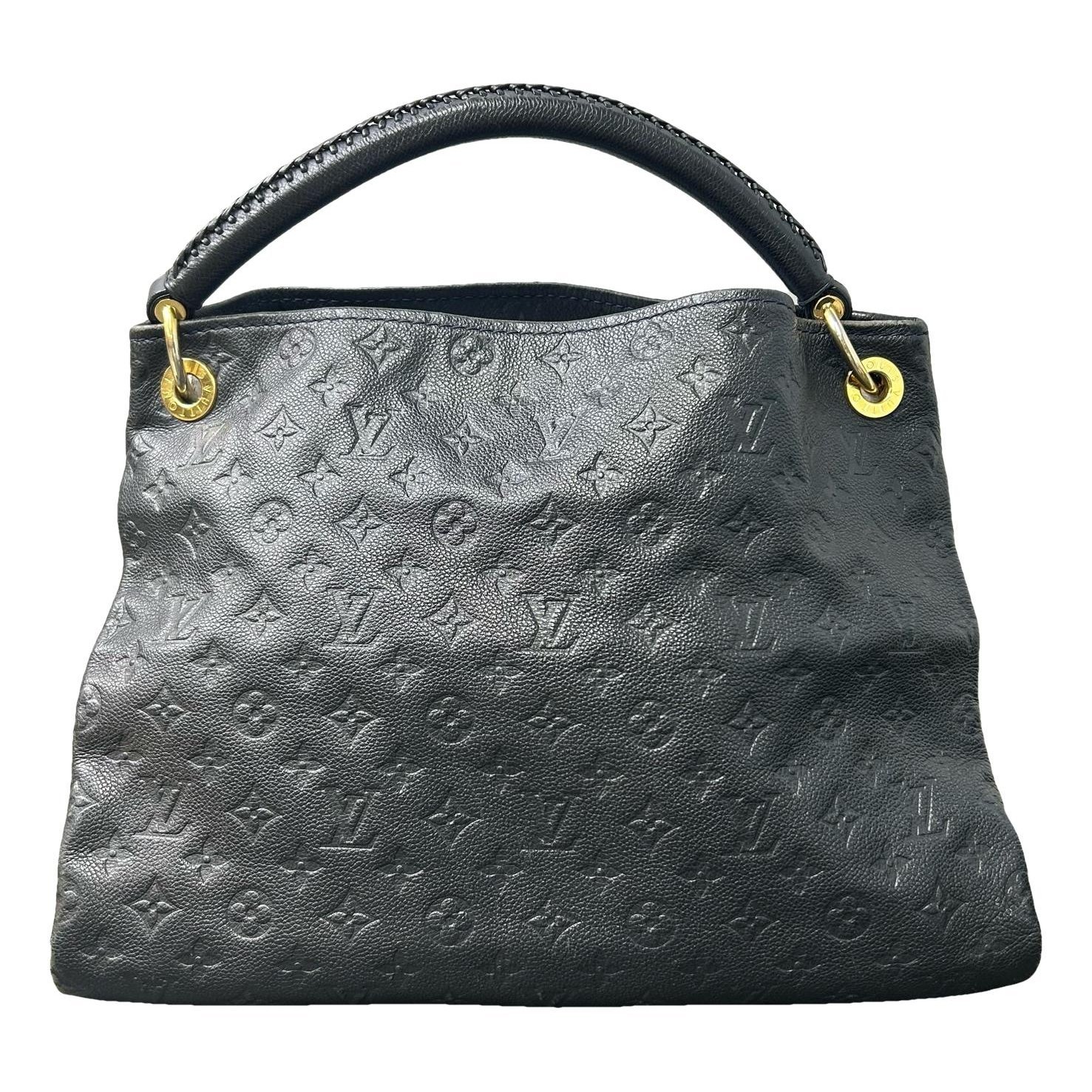 Artsy leather handbag