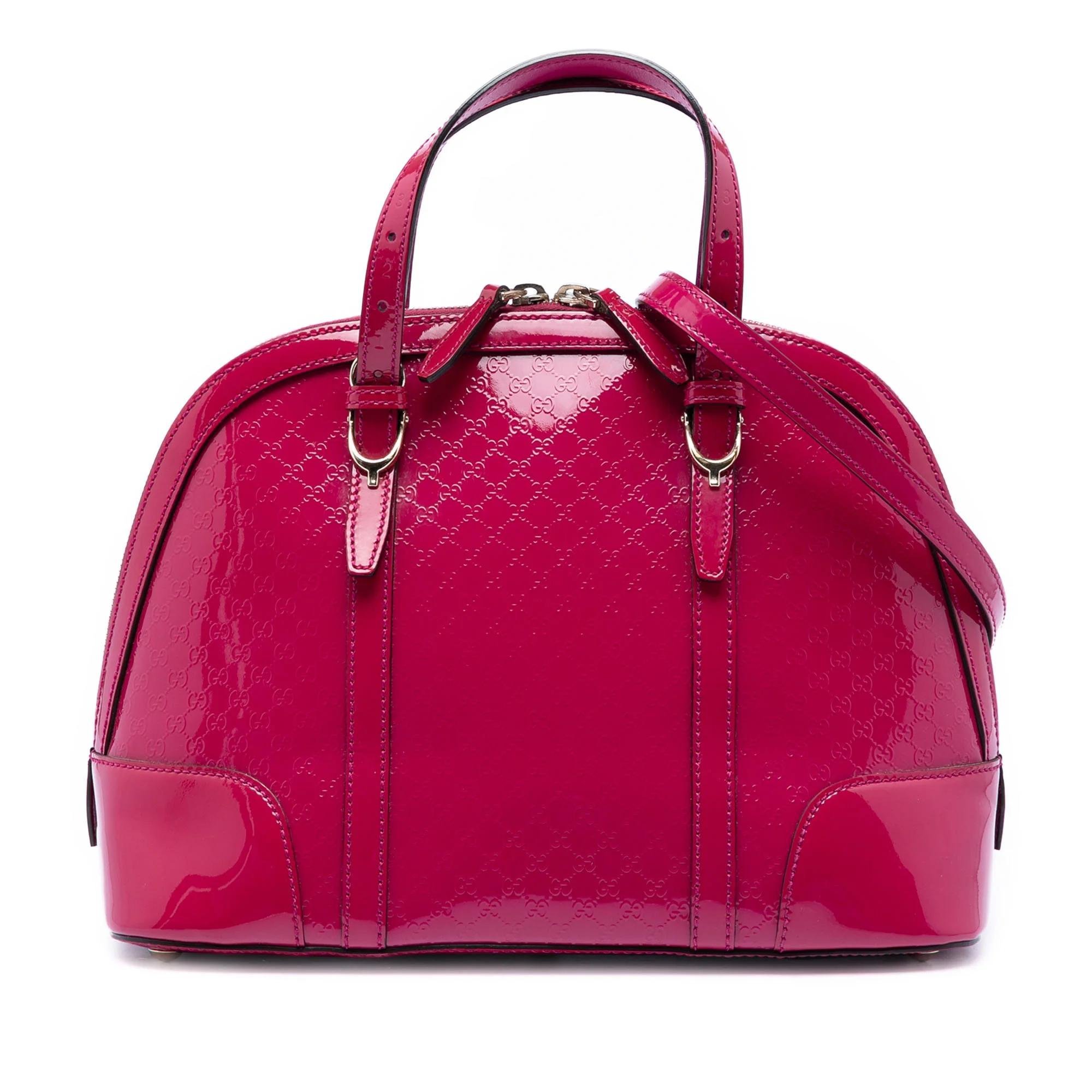 Dôme patent leather handbag