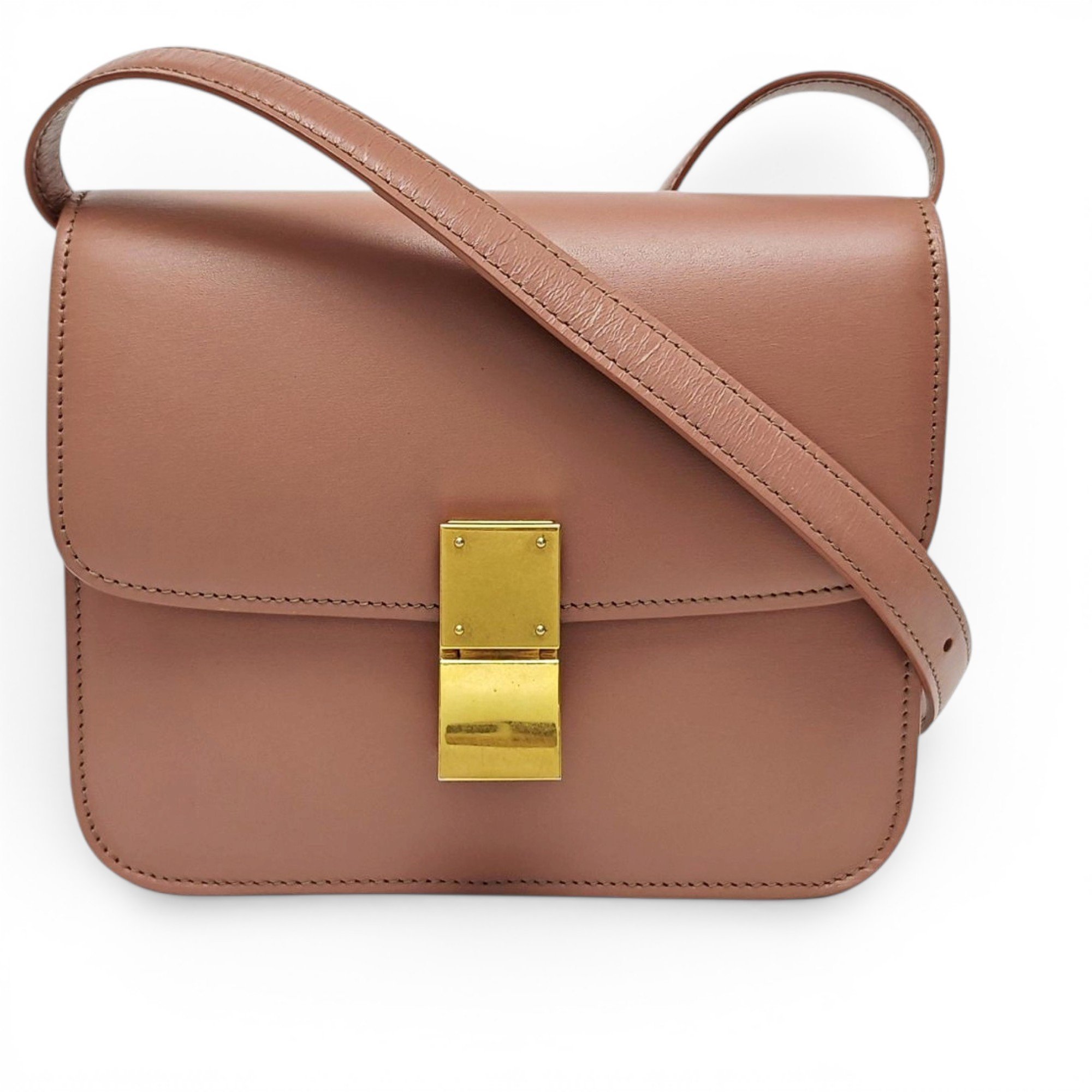 Classic leather crossbody bag