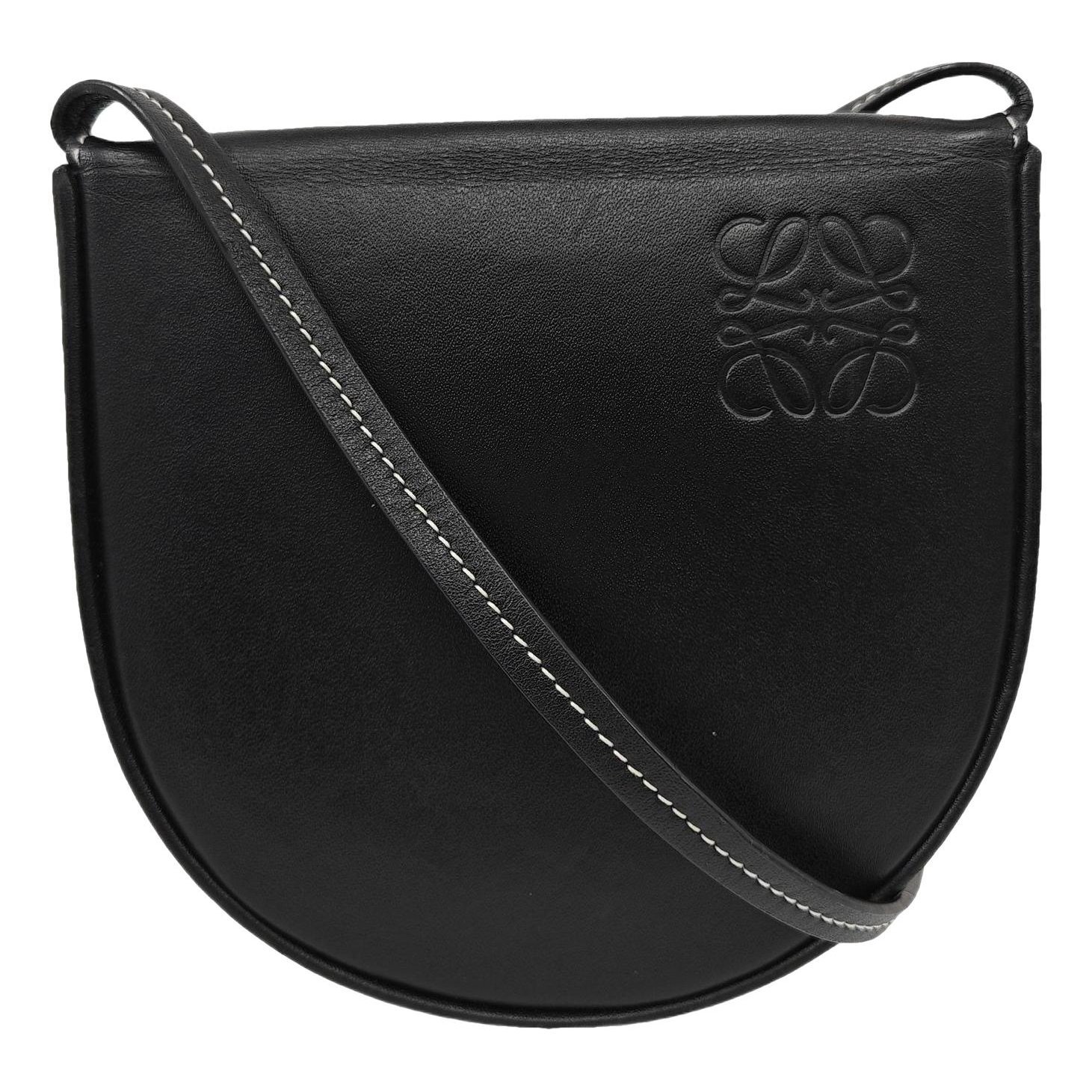 Heel leather handbag