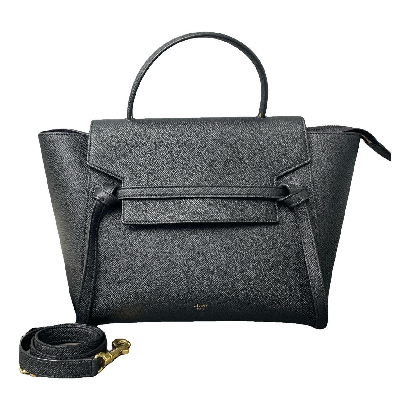 Belt leather handbag