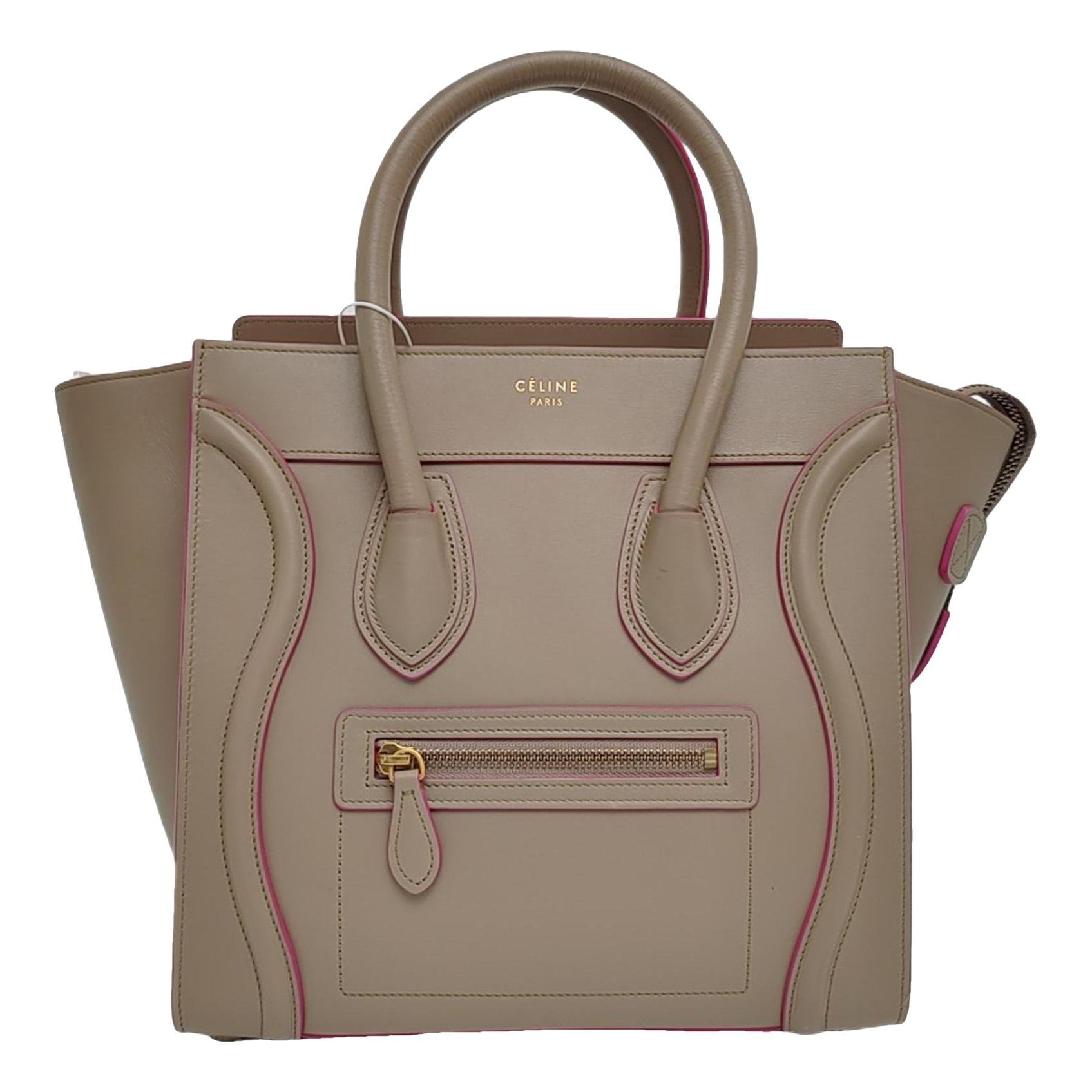 Luggage leather tote