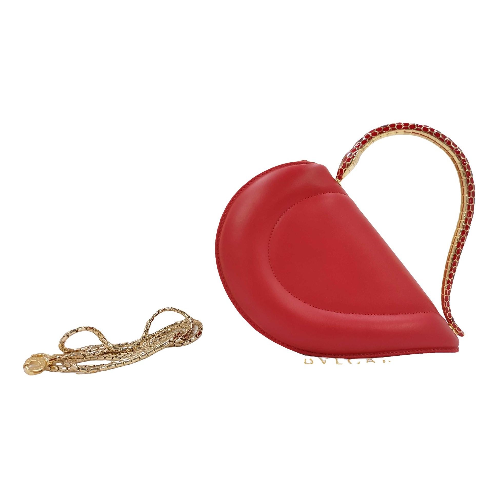 Serpenti leather handbag