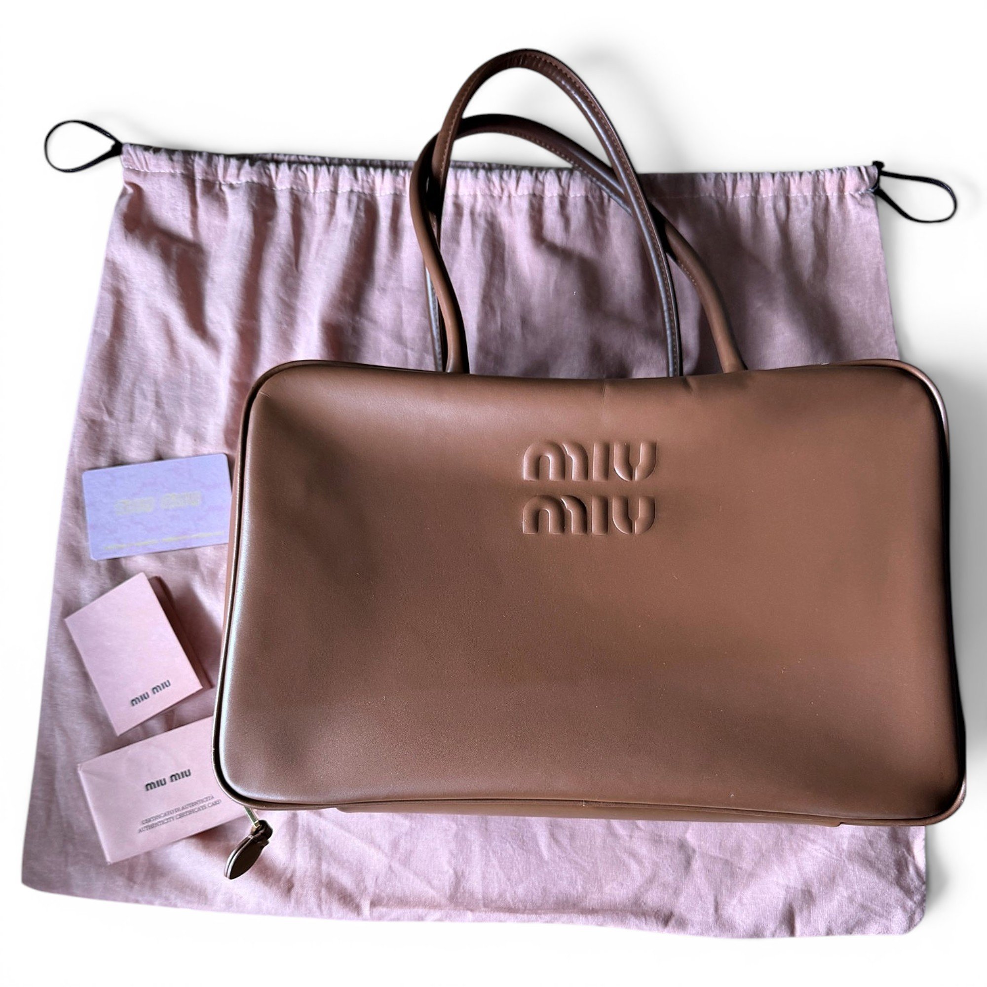 Beau leather handbag