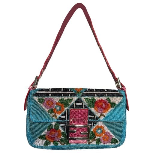 Baguette glitter handbag