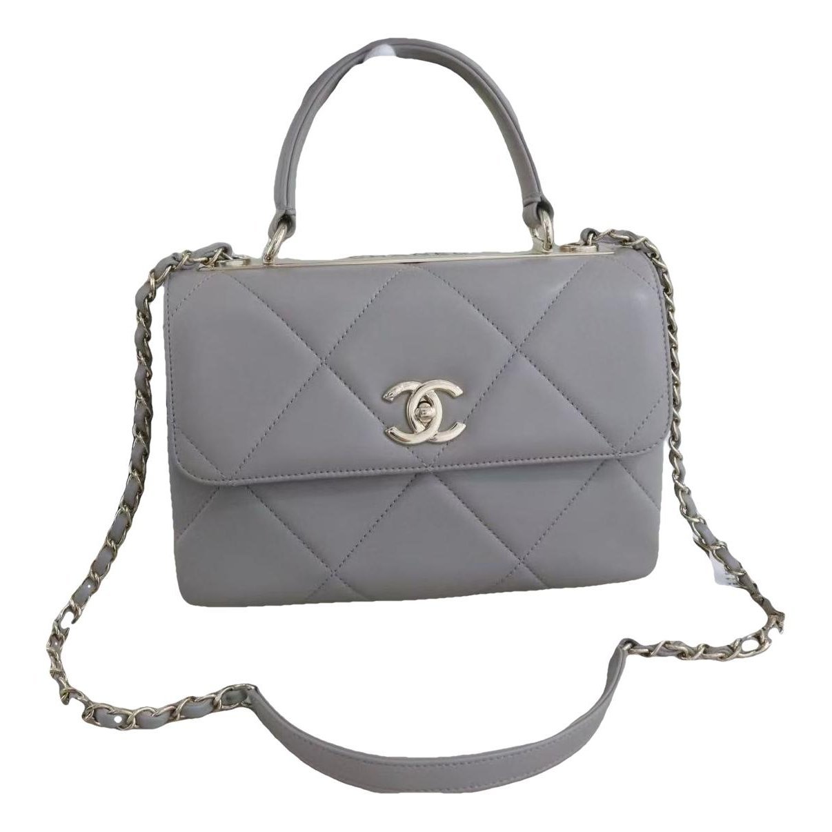 Trendy CC Flap leather handbag