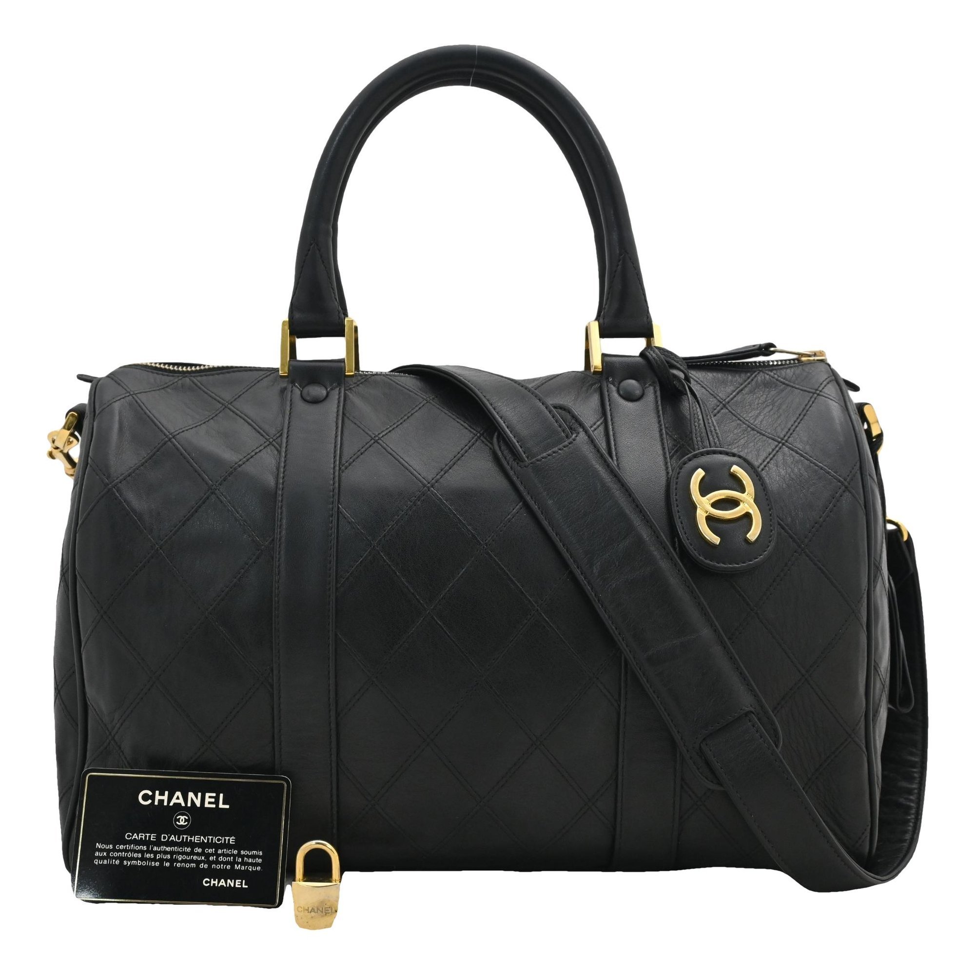 Leather travel bag