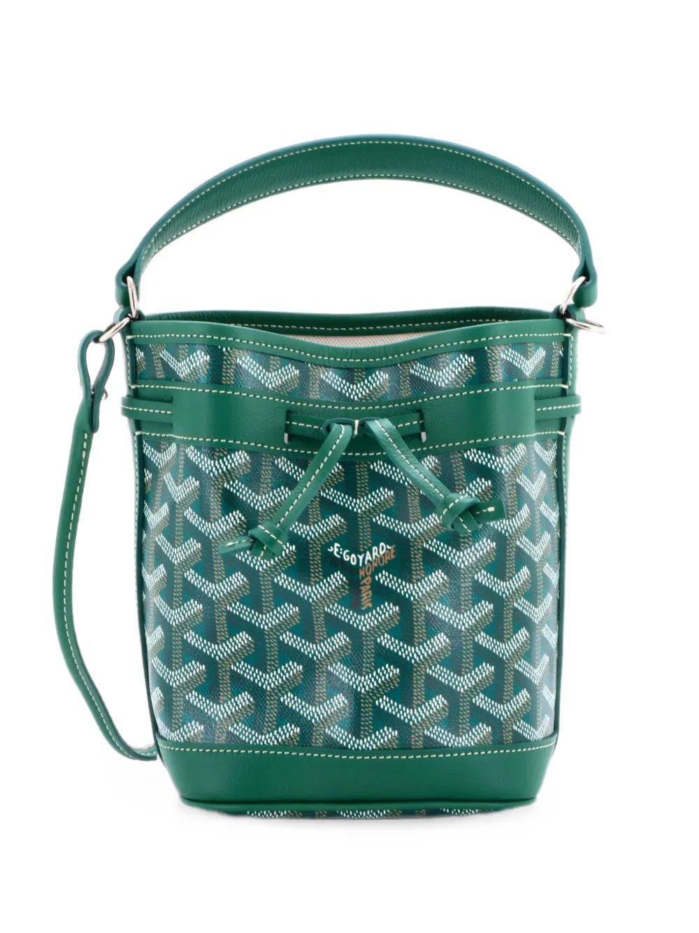 Petit Flot Coated Canvas Mini bucket bag