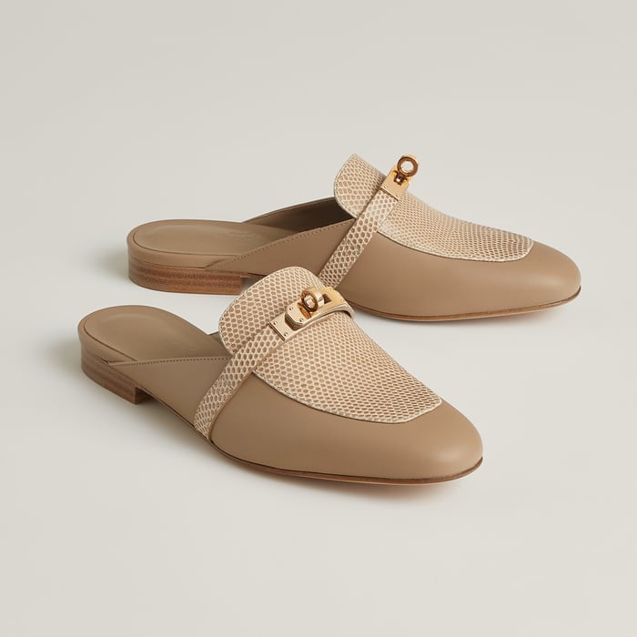 Beige Argile Oz Mule