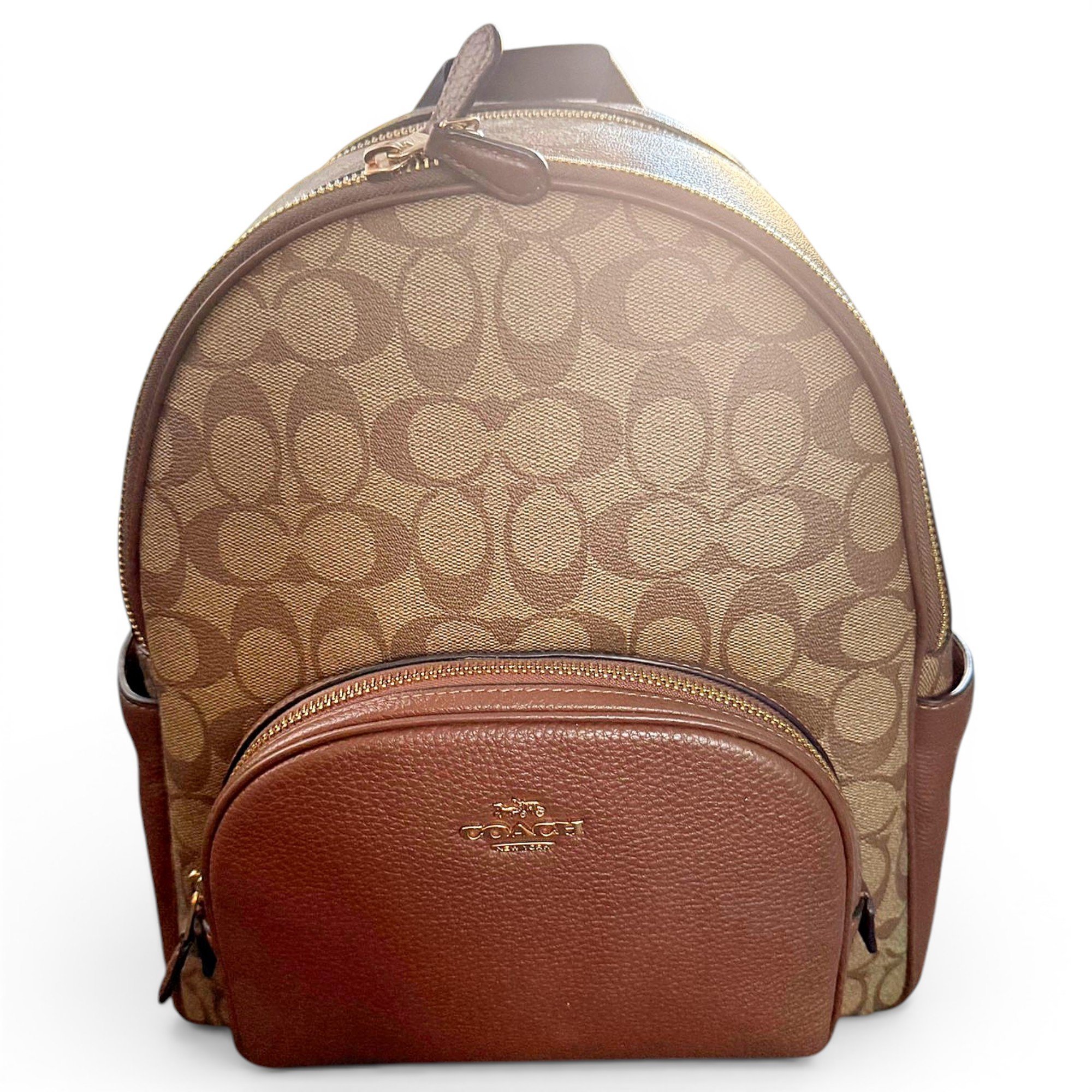 Campus leather backpack