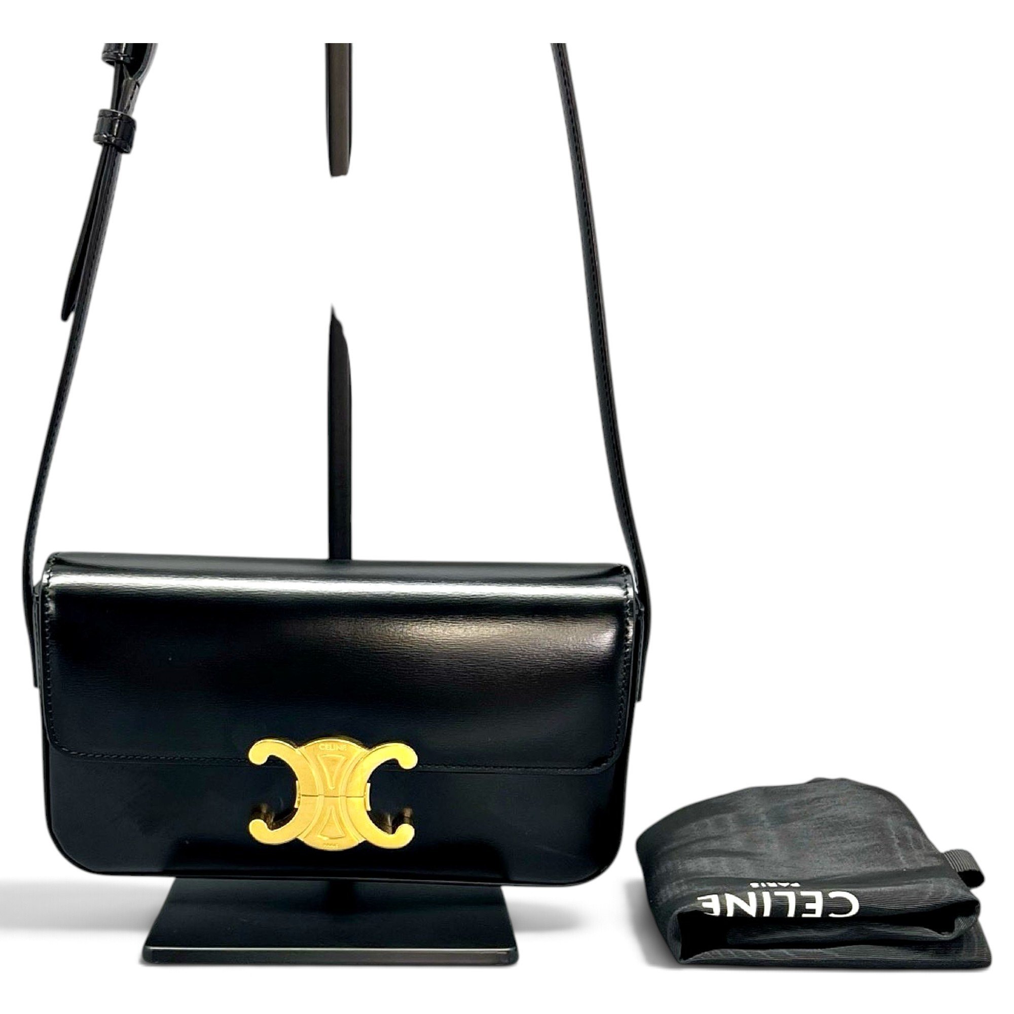 Triomphe leather handbag