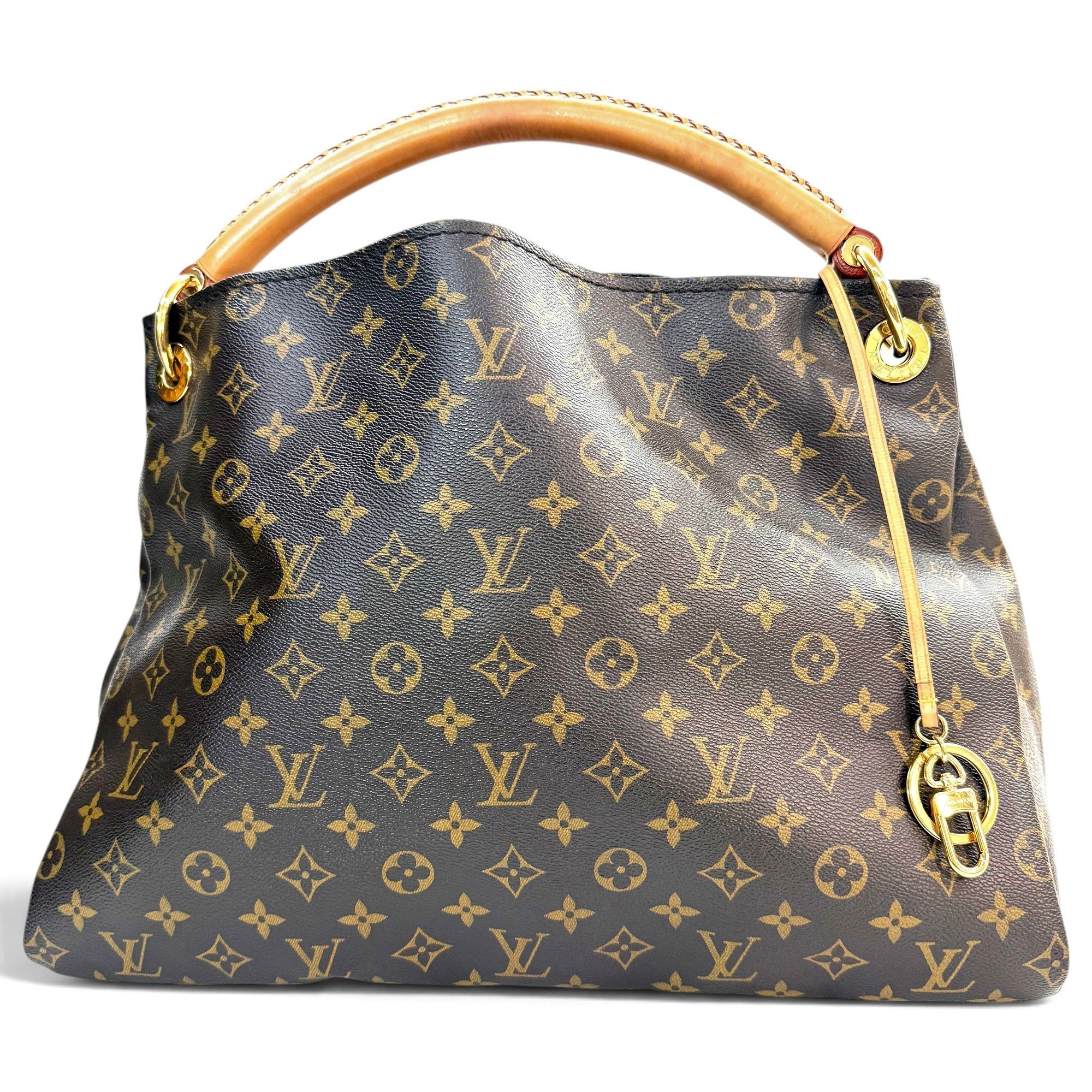 Artsy leather handbag