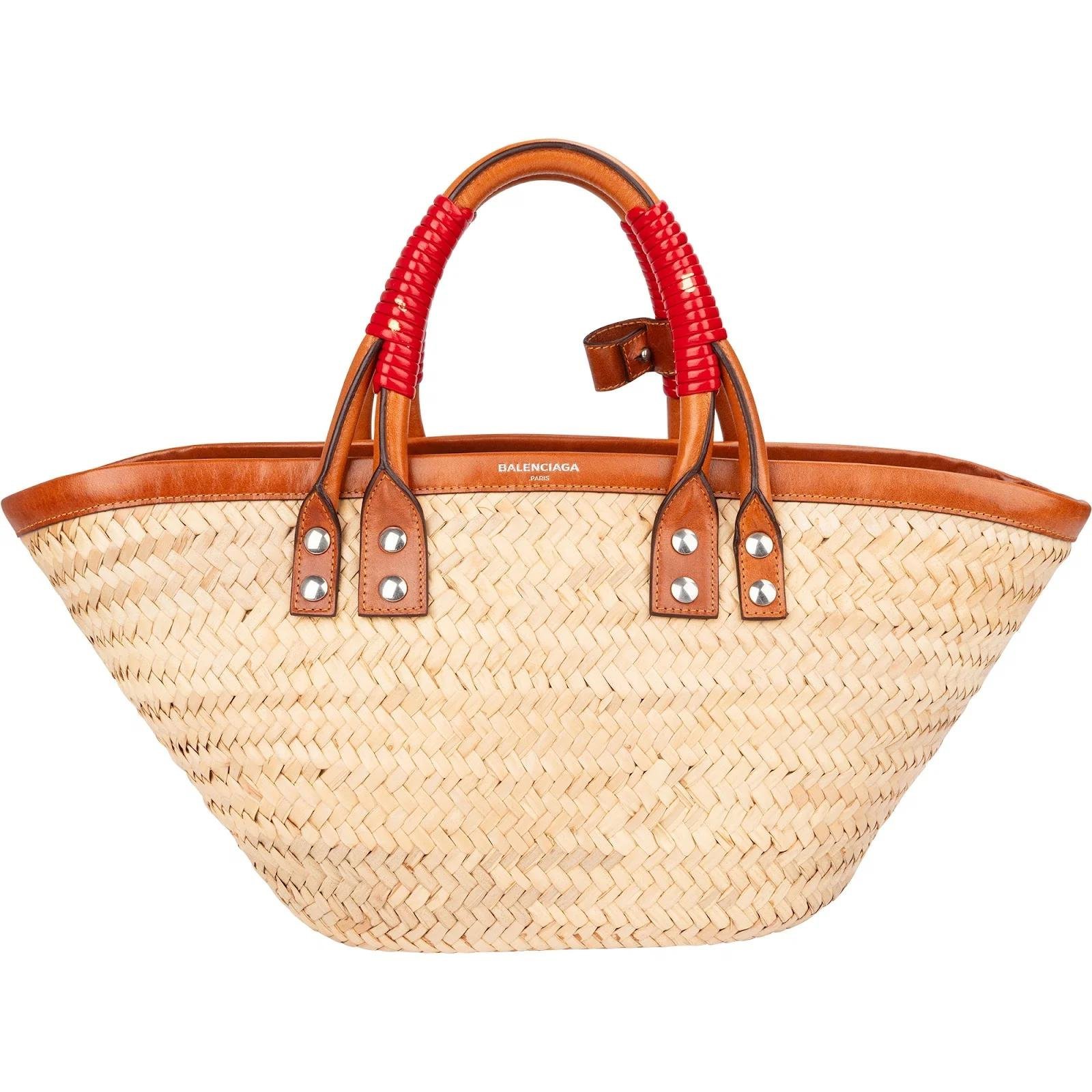 Panier leather handbag