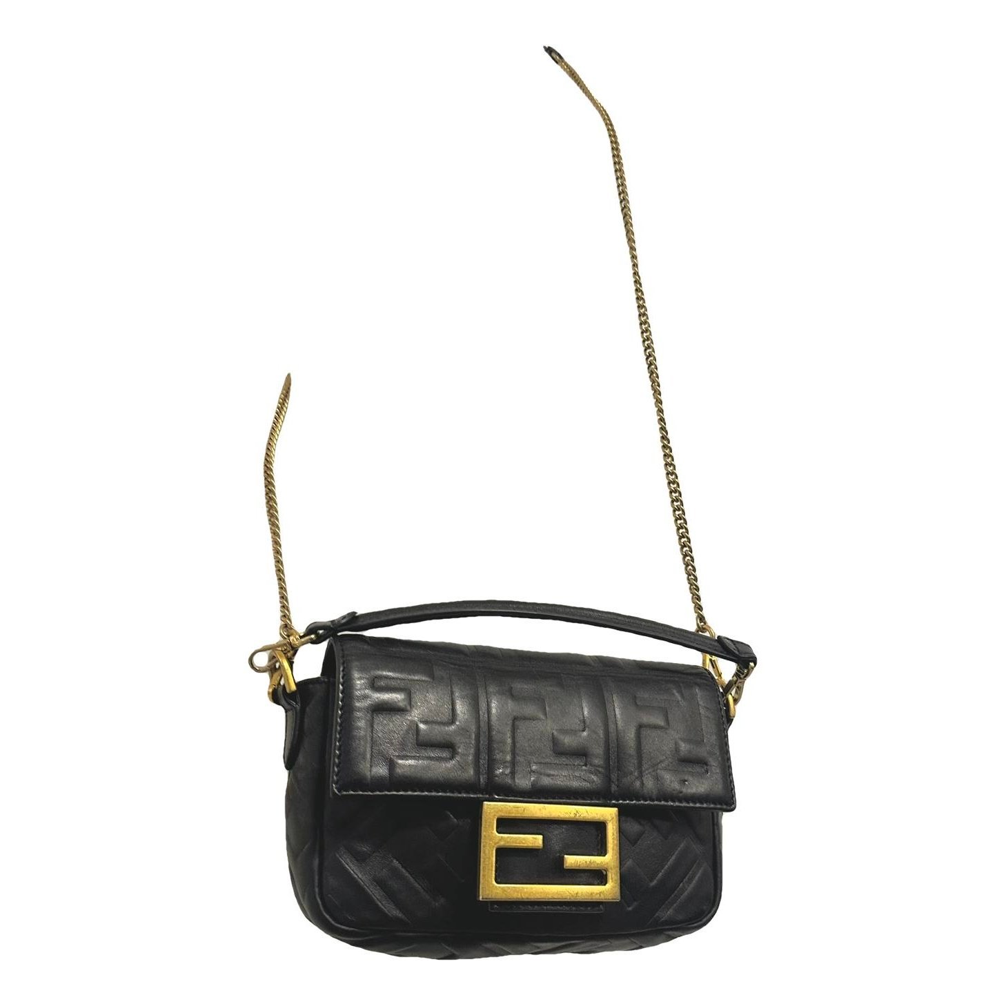 Leather clutch bag