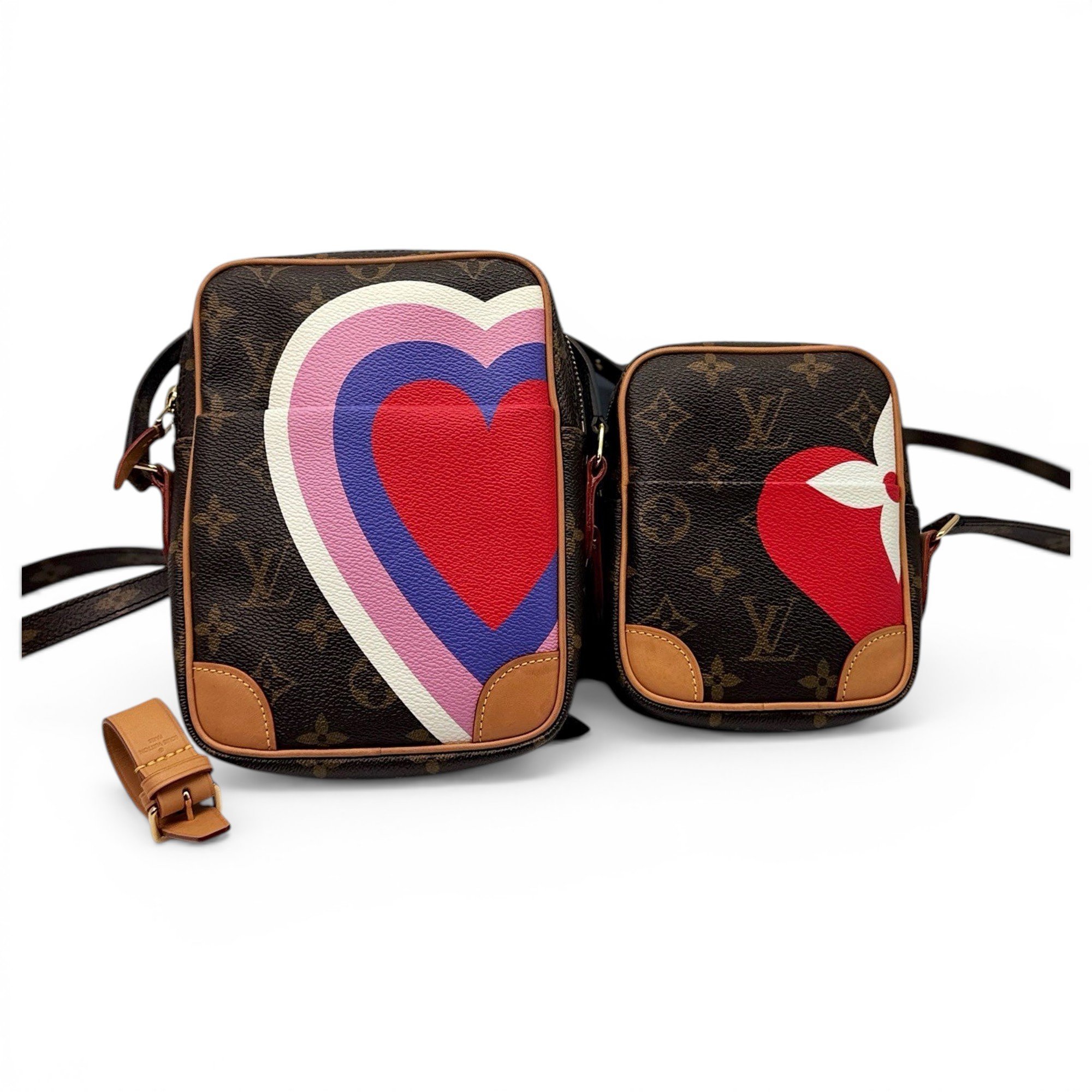 Paname set leather handbag