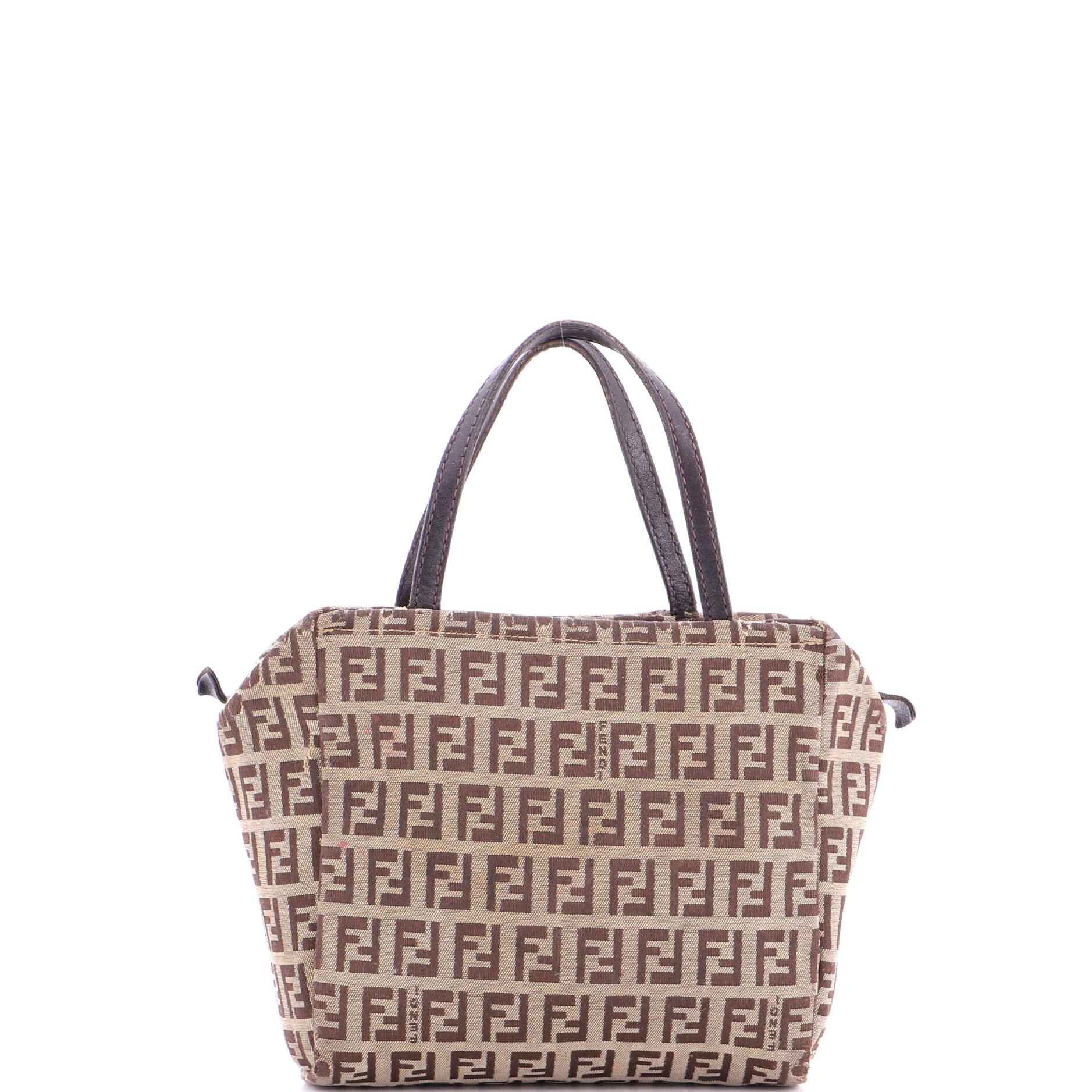 Fendi Vintage Satchel Zucchino Canvas Mini