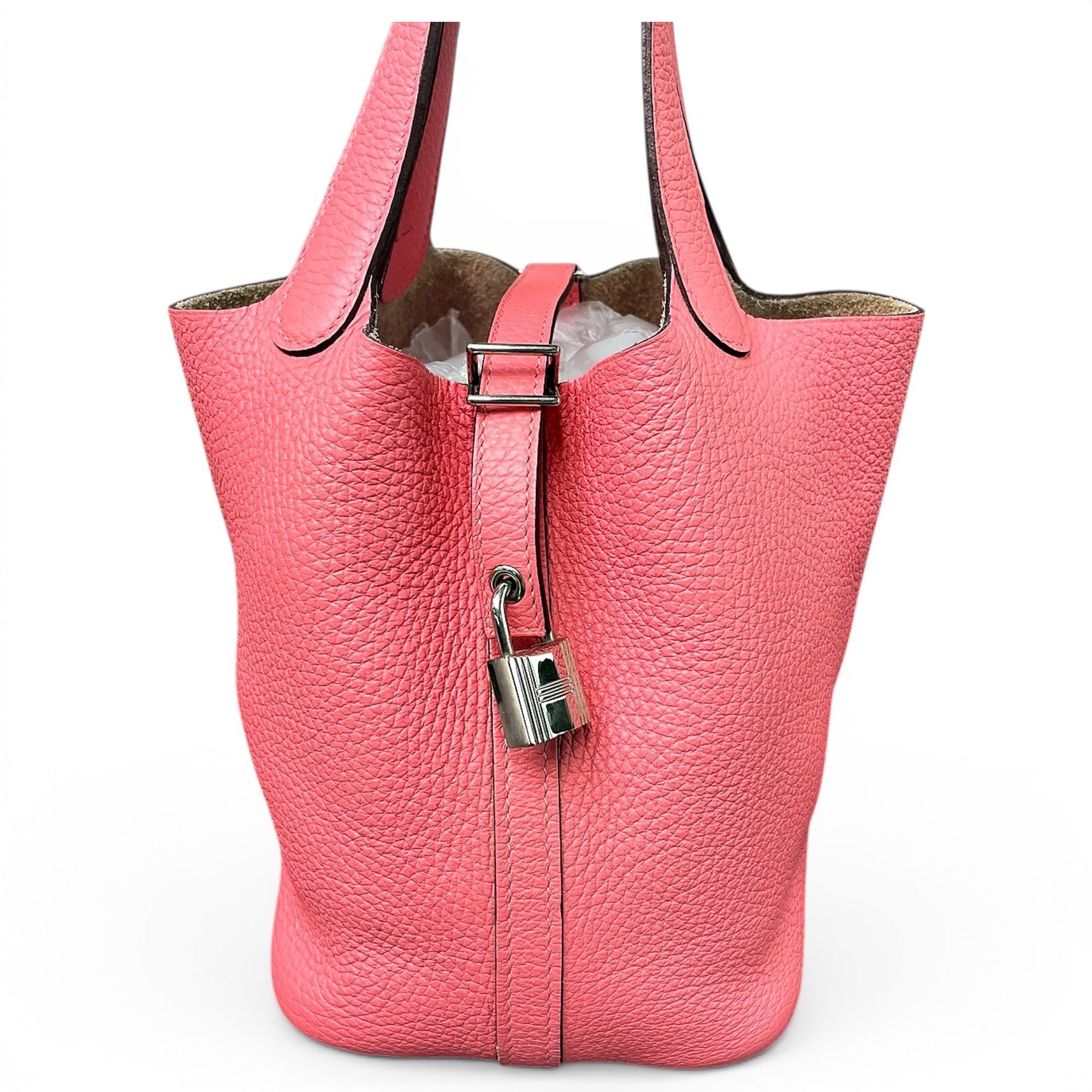 Picotin leather handbag