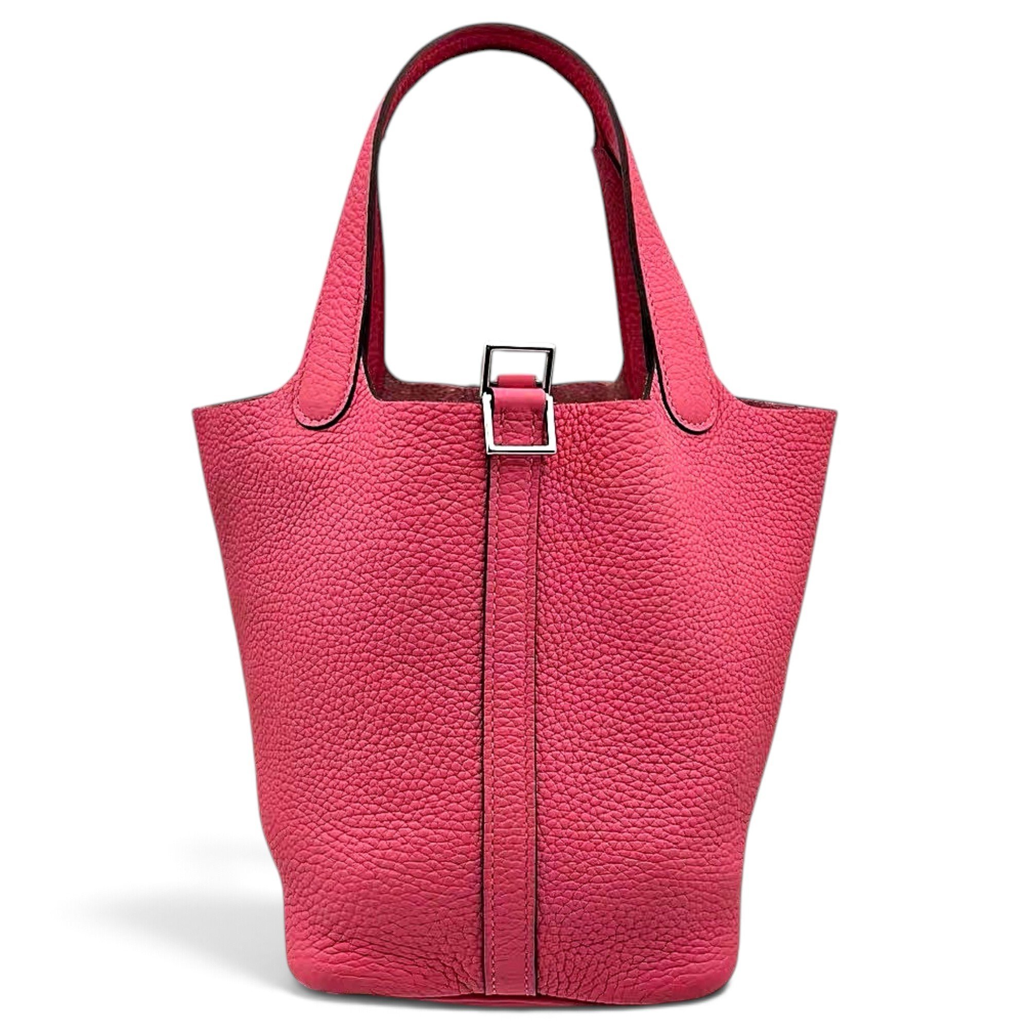 Picotin leather tote